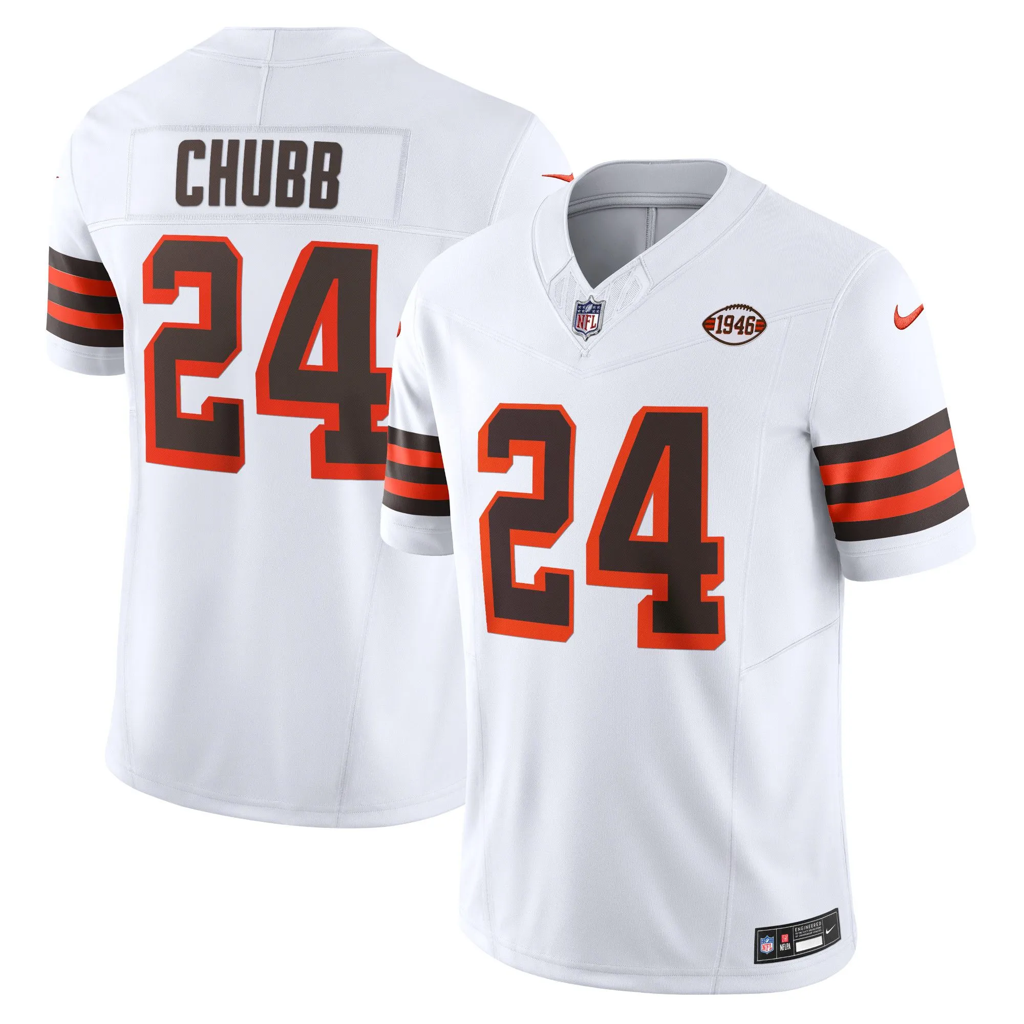 Nick Chubb Cleveland Browns  Vapor F.U.S.E. Limited Jersey - White