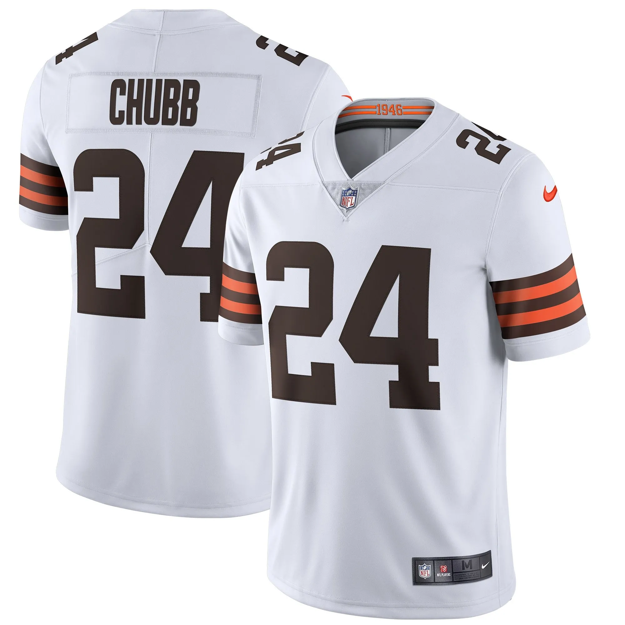 Nick Chubb Cleveland Browns  Vapor Limited Jersey - White