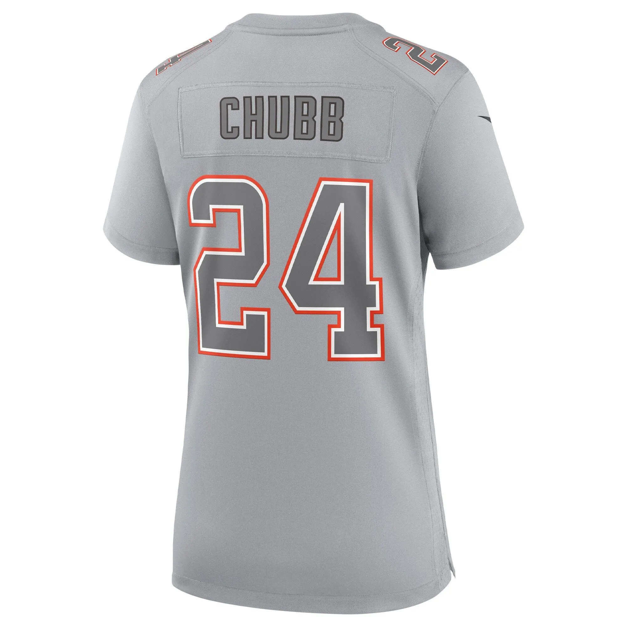 Nick Chubb Cleveland Browns  Women's Atmosphere Fashion Game Jersey - Gray