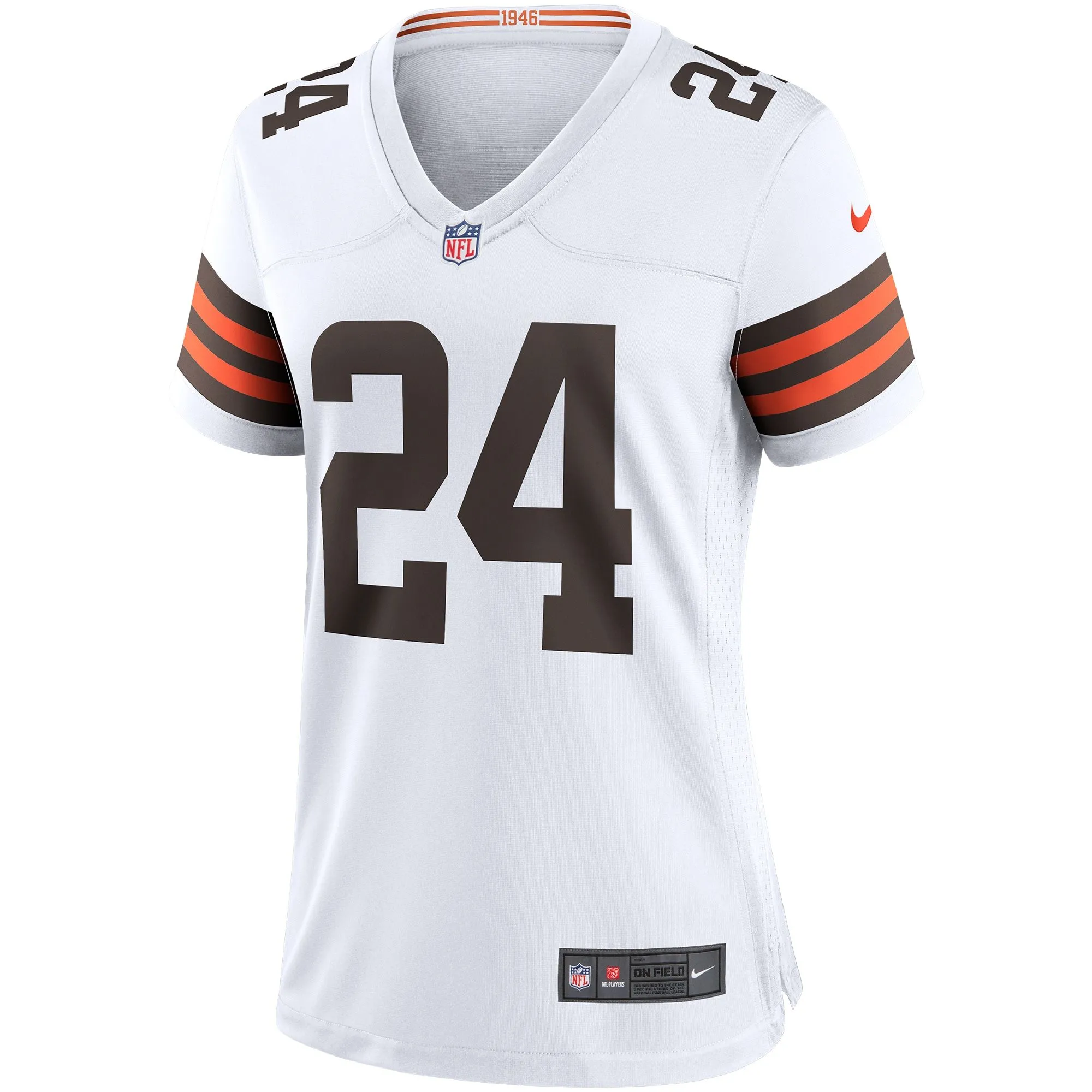 Nick Chubb Cleveland Browns  Women's Game Jersey - White