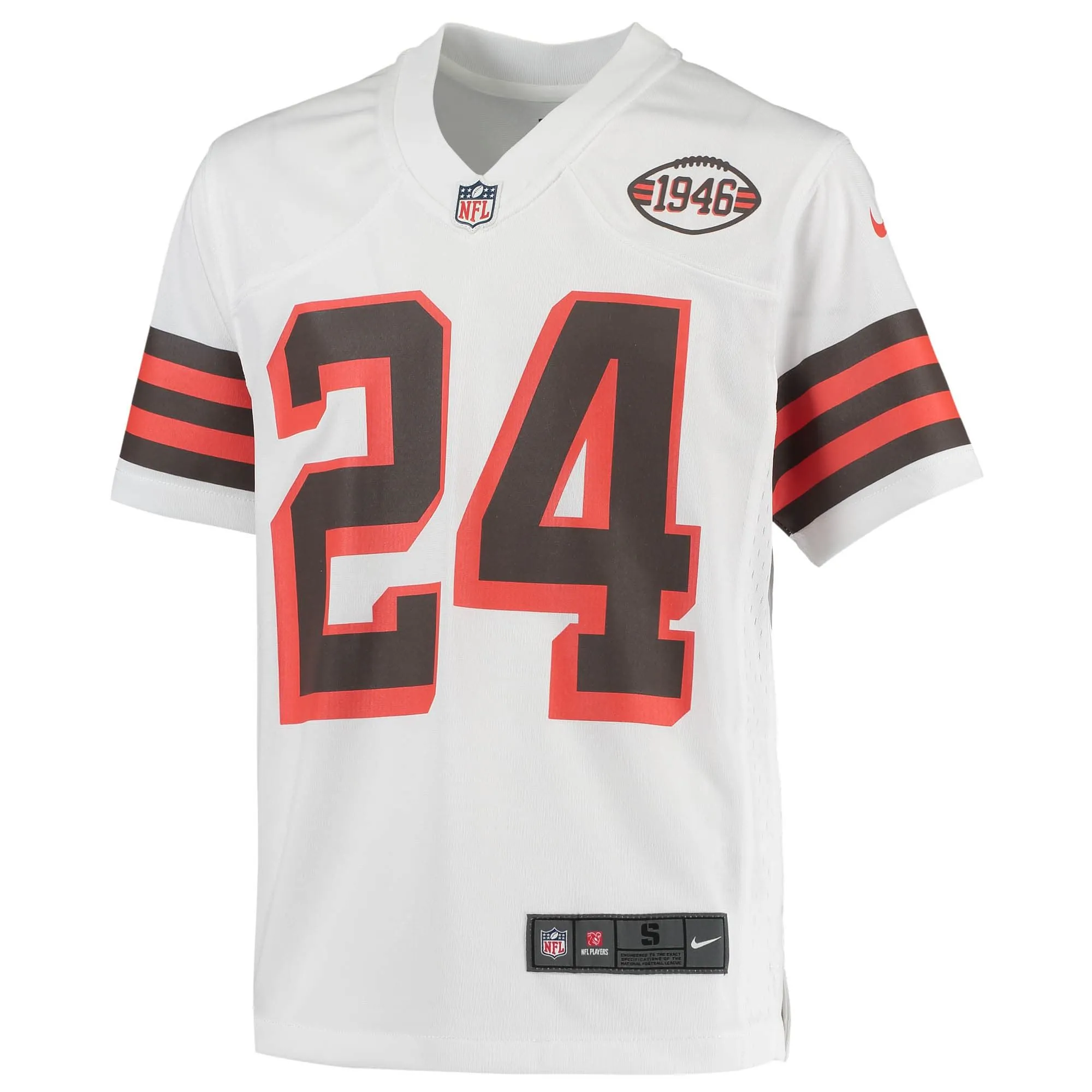 Nick Chubb Cleveland Browns  Youth Game Jersey - White