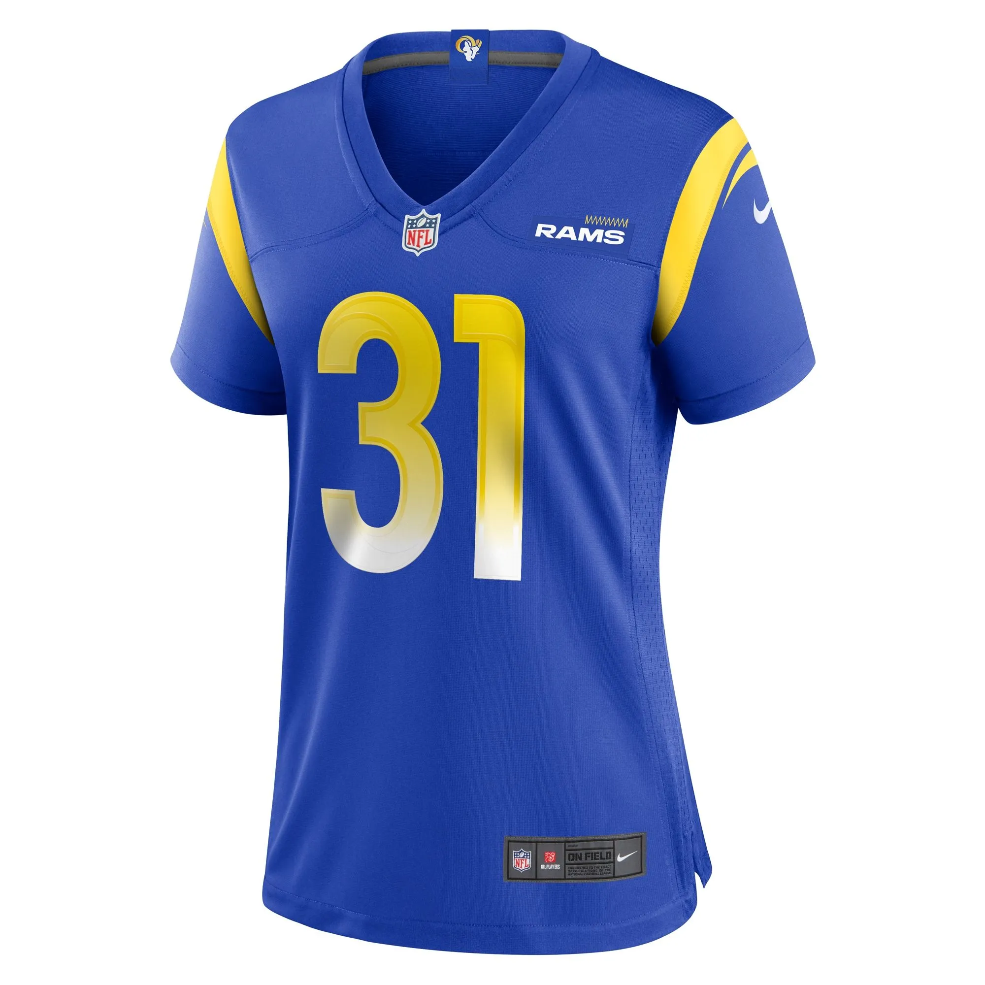 Nick Hampton Los Angeles Rams  Women's Home Game Jersey - Royal