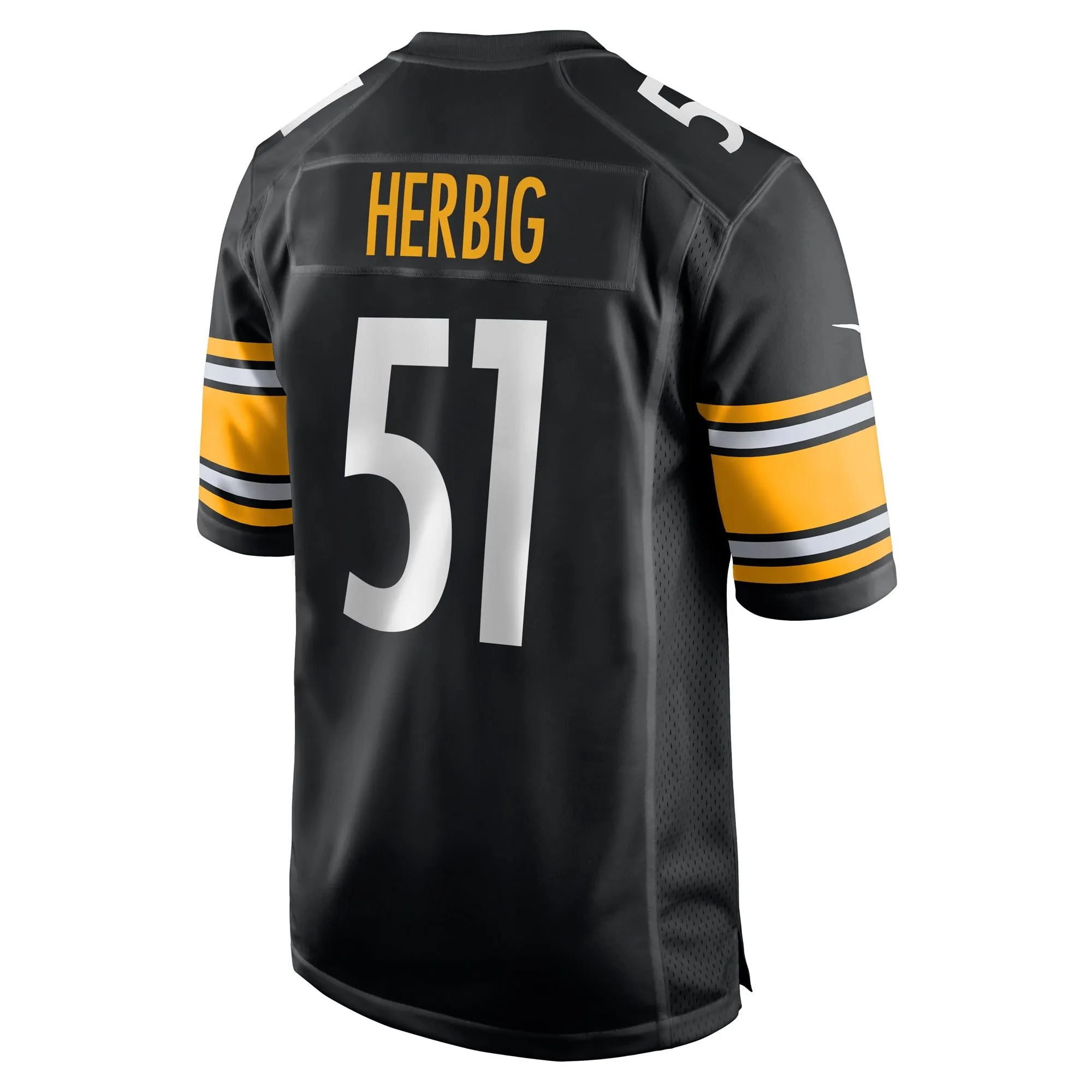 Nick Herbig Pittsburgh Steelers   Game Jersey -  Black