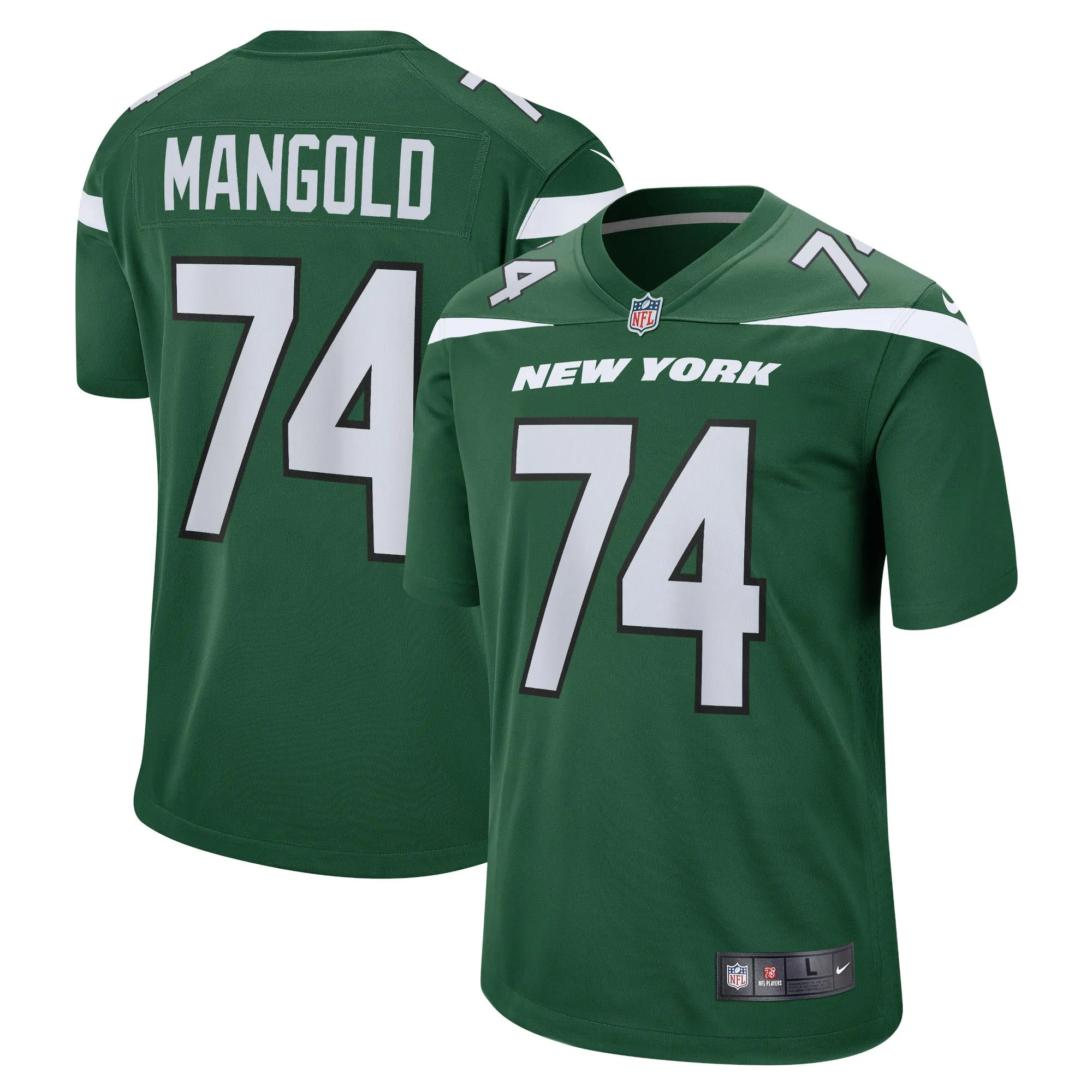 Nick Mangold New York Jets  Retired Player Jersey - Gotham Green