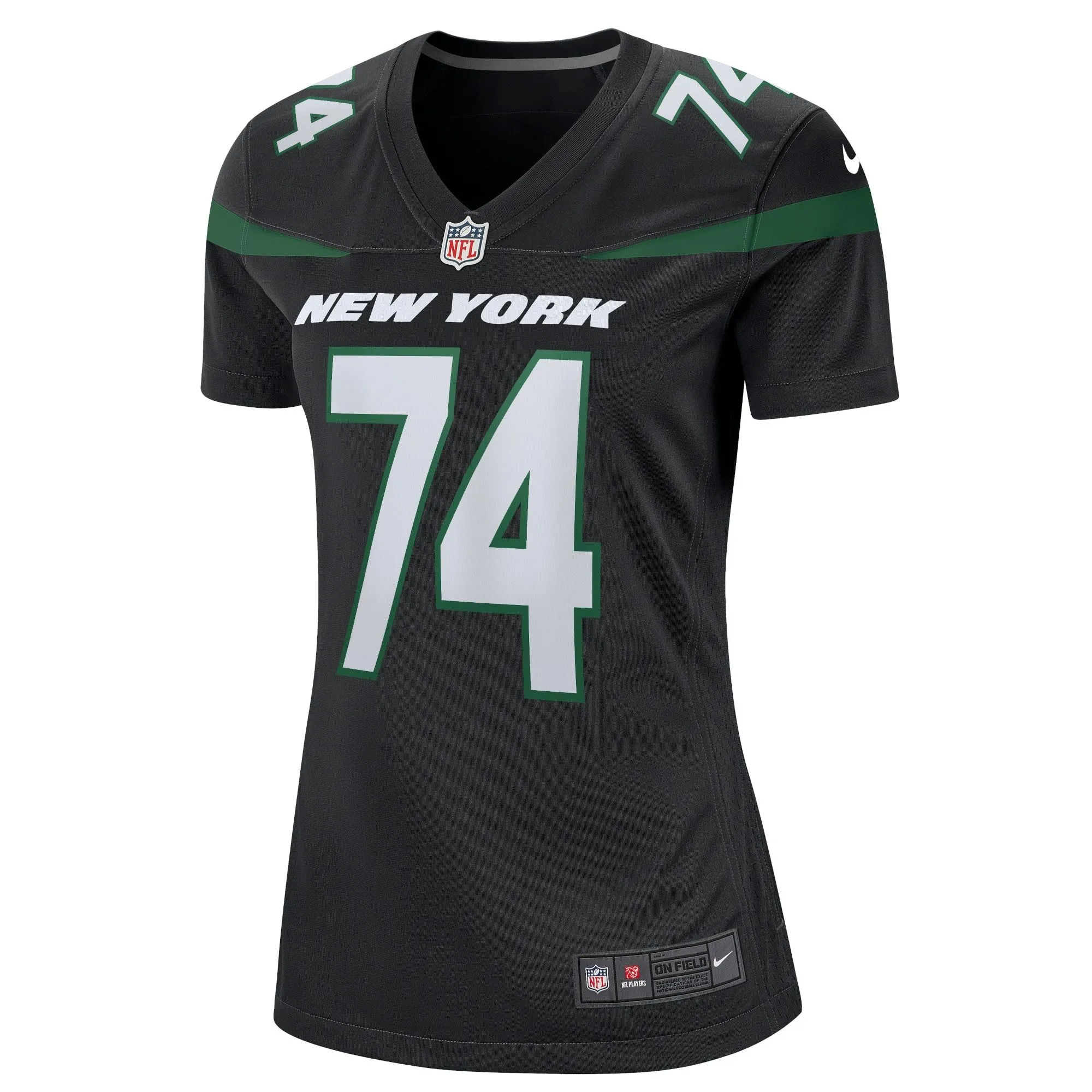 Nick Mangold New York Jets  Women's Retired Player Jersey - Black