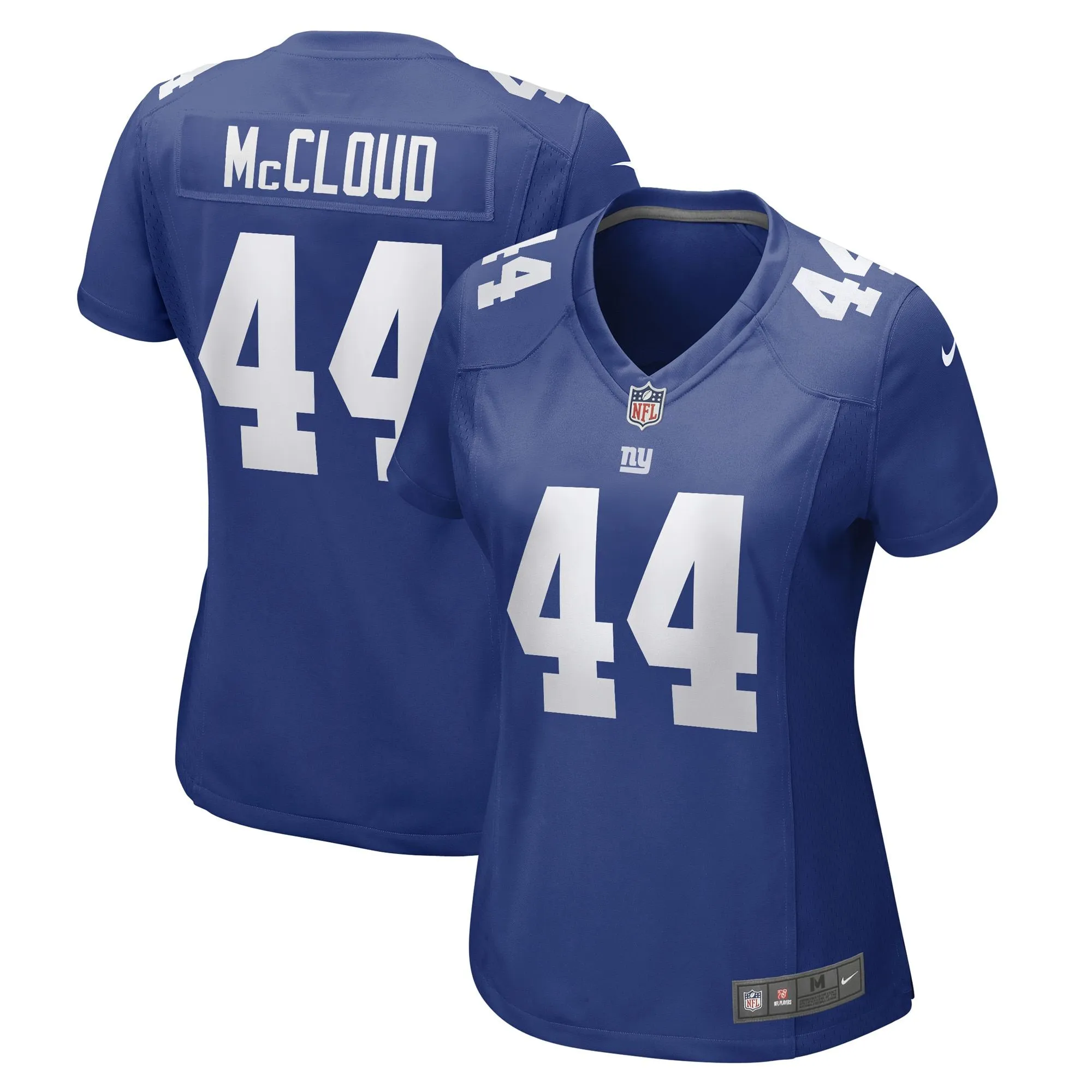 Nick McCloud New York Giants  Women's Game Player Jersey - Royal