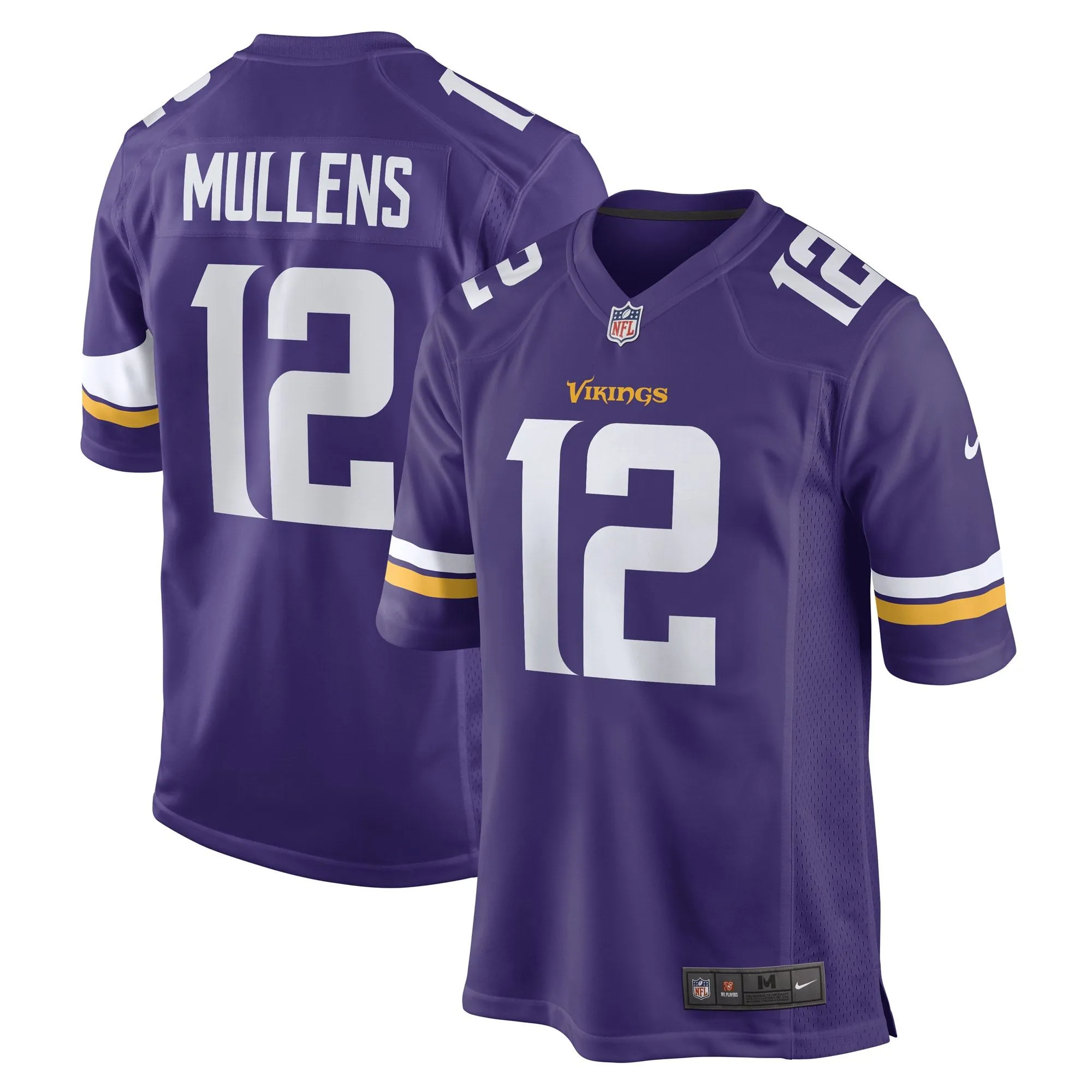 Nick Mullens Minnesota Vikings  Game Player Jersey - Purple