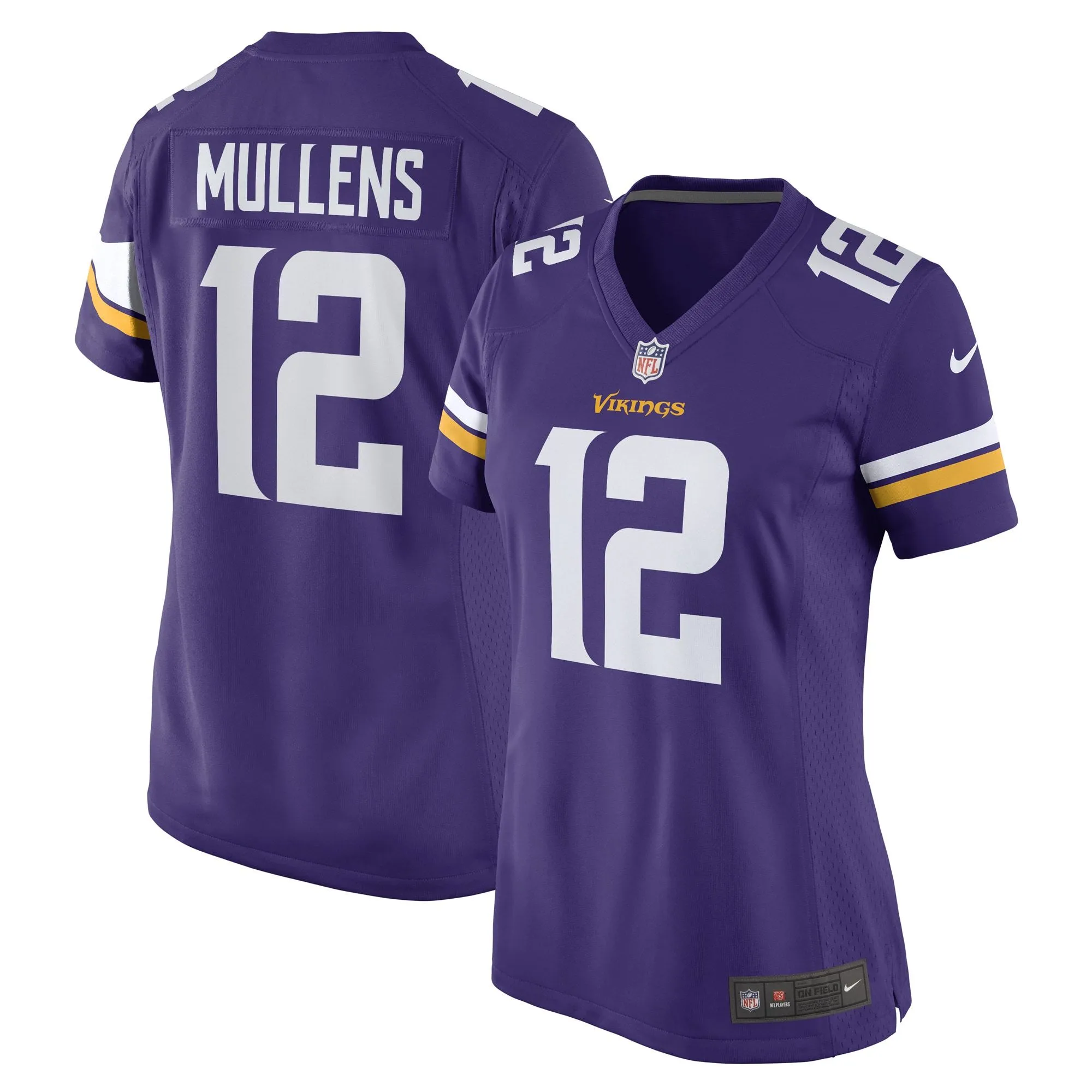 Nick Mullens Minnesota Vikings  Women's Game Player Jersey - Purple