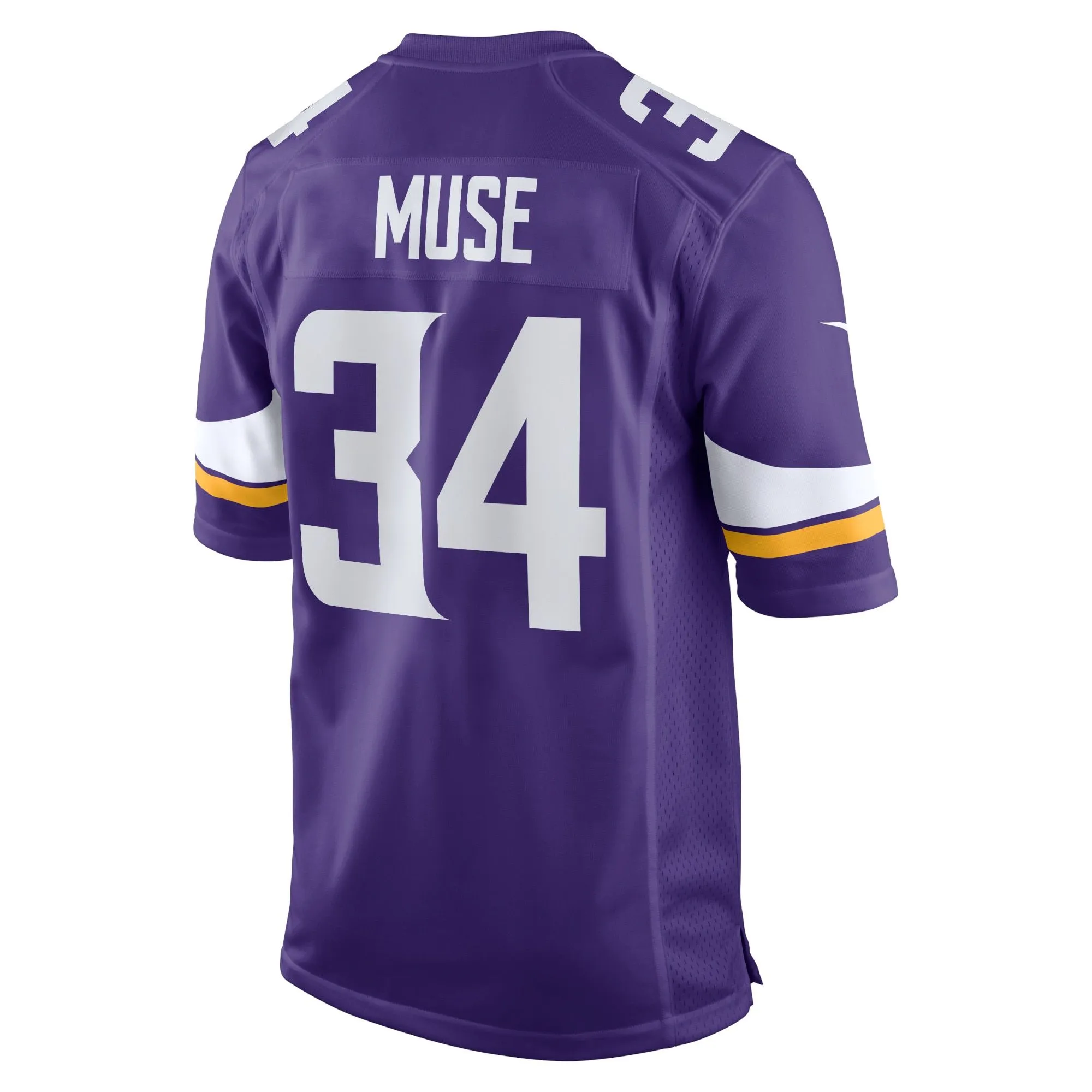 Nick Muse Minnesota Vikings  Home Game Player Jersey - Purple