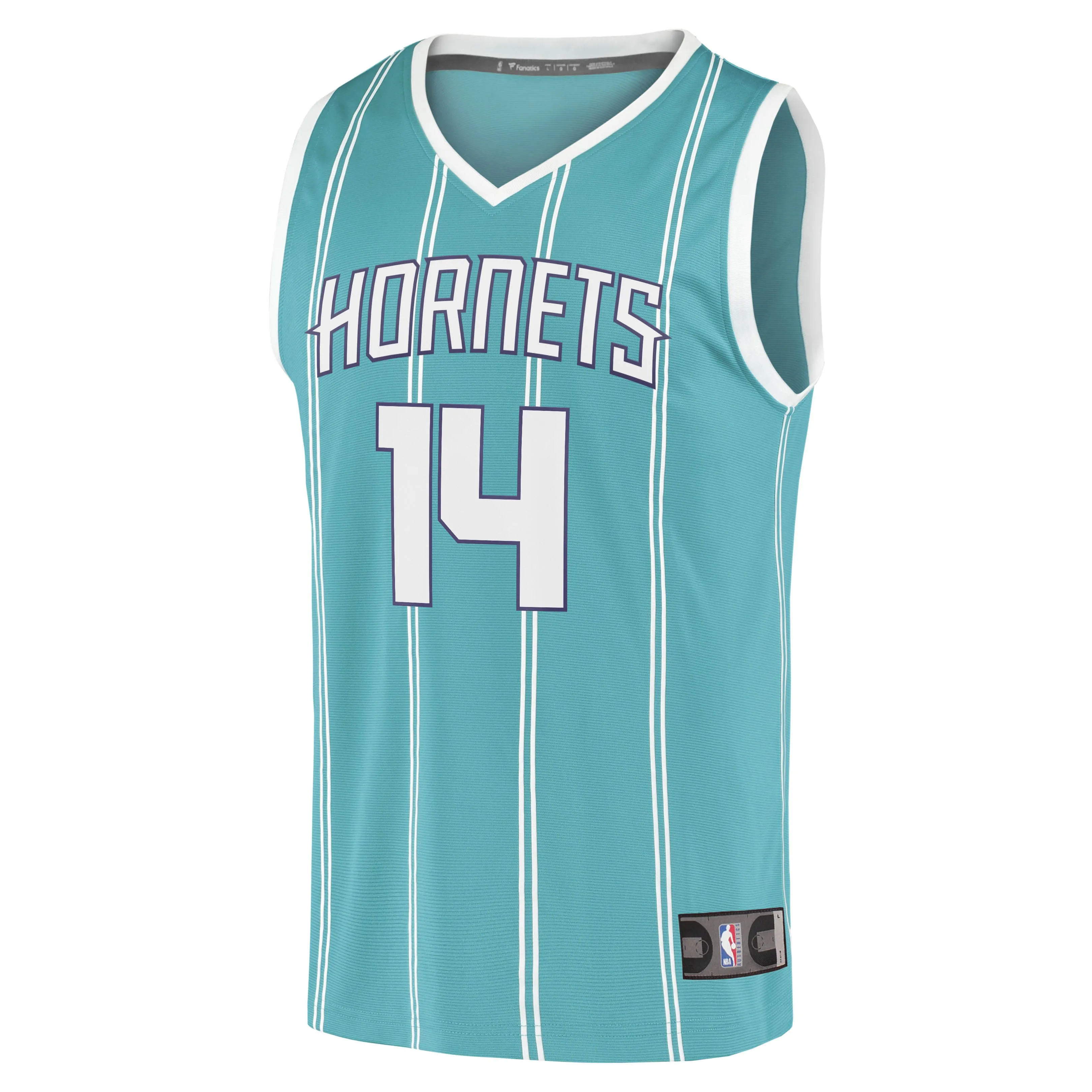 Nick Richards Charlotte Hornets Fanatics Branded Fast Break Replica Jersey - Icon Edition - Teal