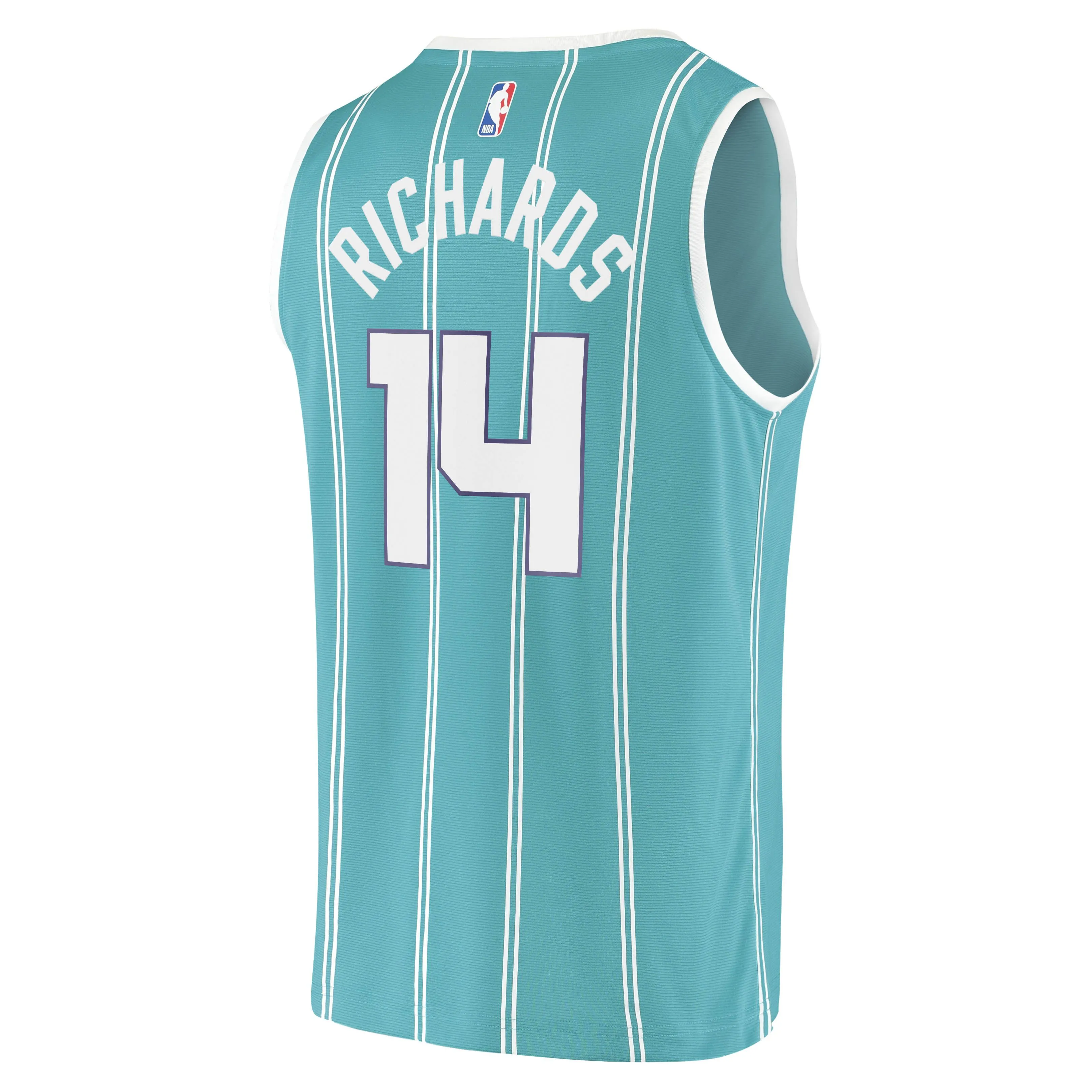 Nick Richards Charlotte Hornets Fanatics Branded Fast Break Replica Jersey - Icon Edition - Teal