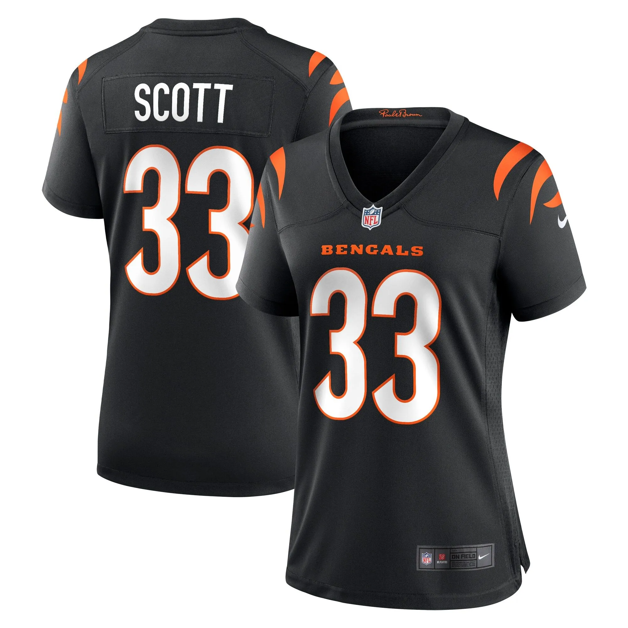 Nick Scott Cincinnati Bengals  Women's Game Player Jersey - Black