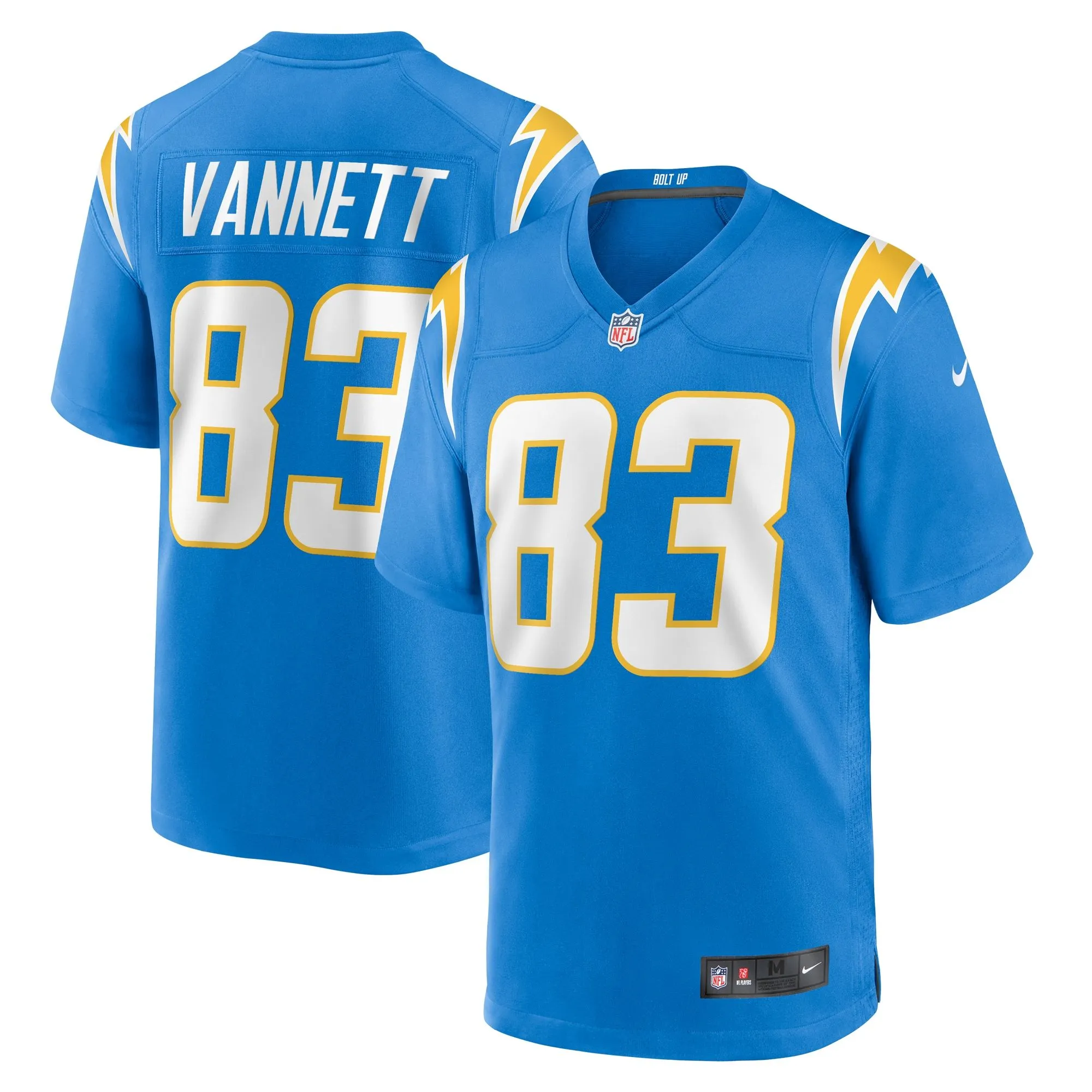 Nick Vannett Los Angeles Chargers  Team Game Jersey -  Powder Blue