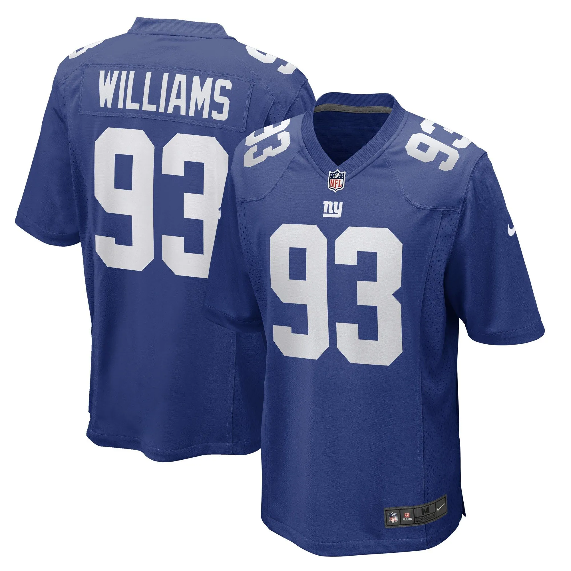 Nick Williams New York Giants  Game Player Jersey - Royal