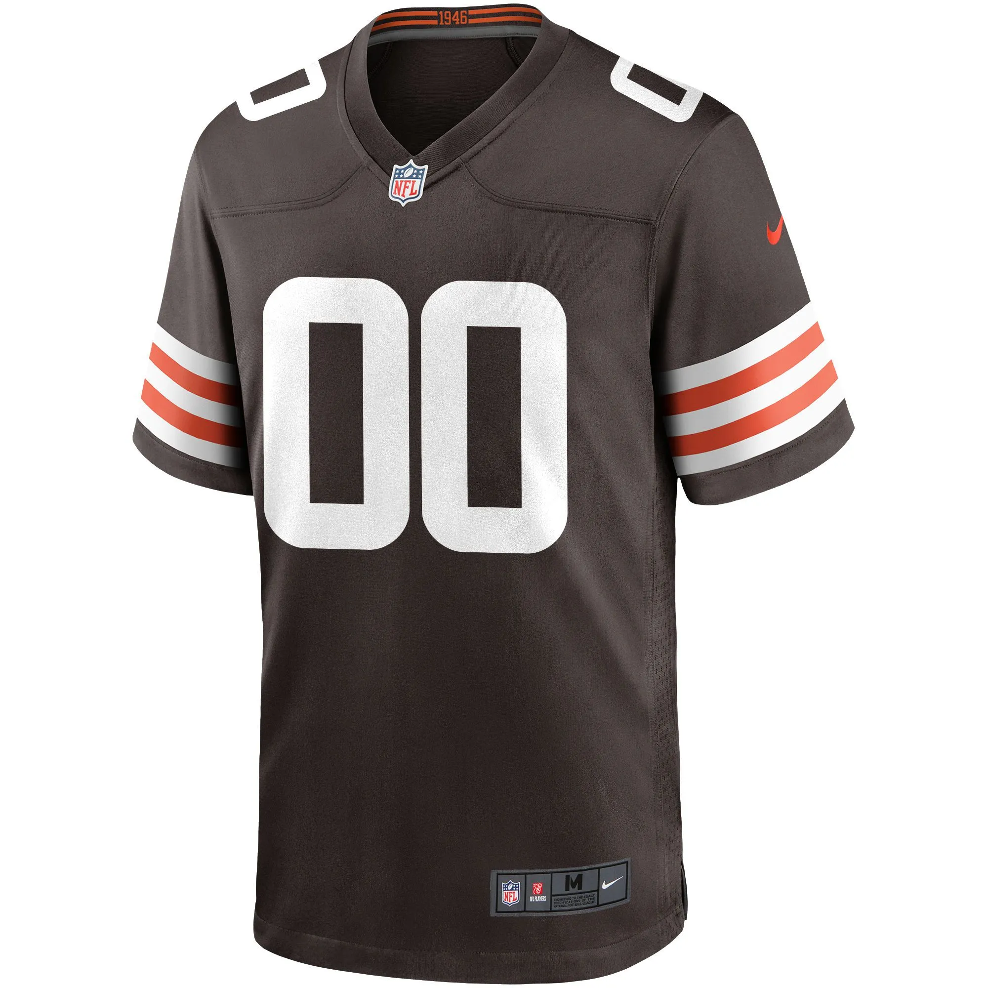 Cleveland Browns Custom Game Jersey - Brown