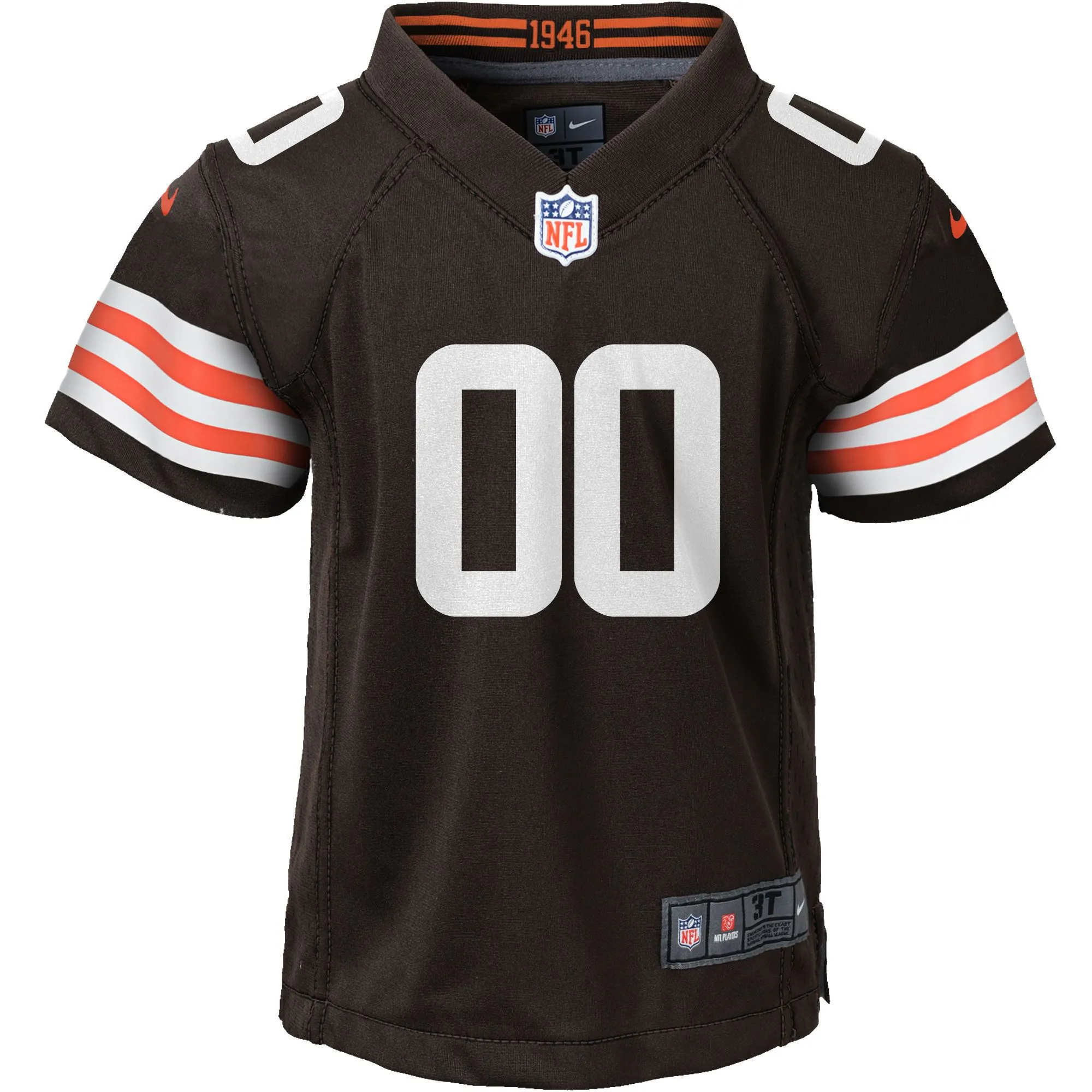 Cleveland Browns Youth Custom Game Jersey - Brown