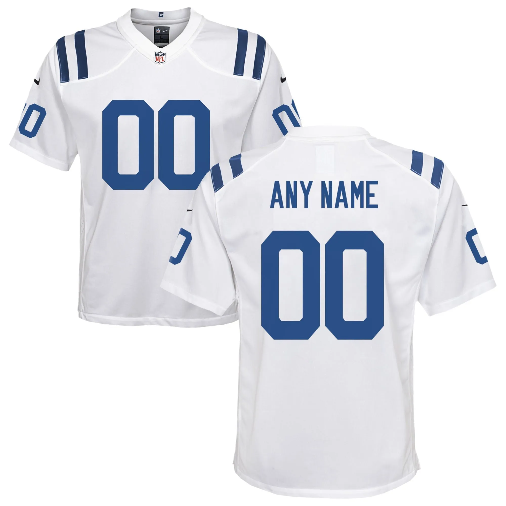 Indianapolis Colts Youth Custom Game Jersey - White