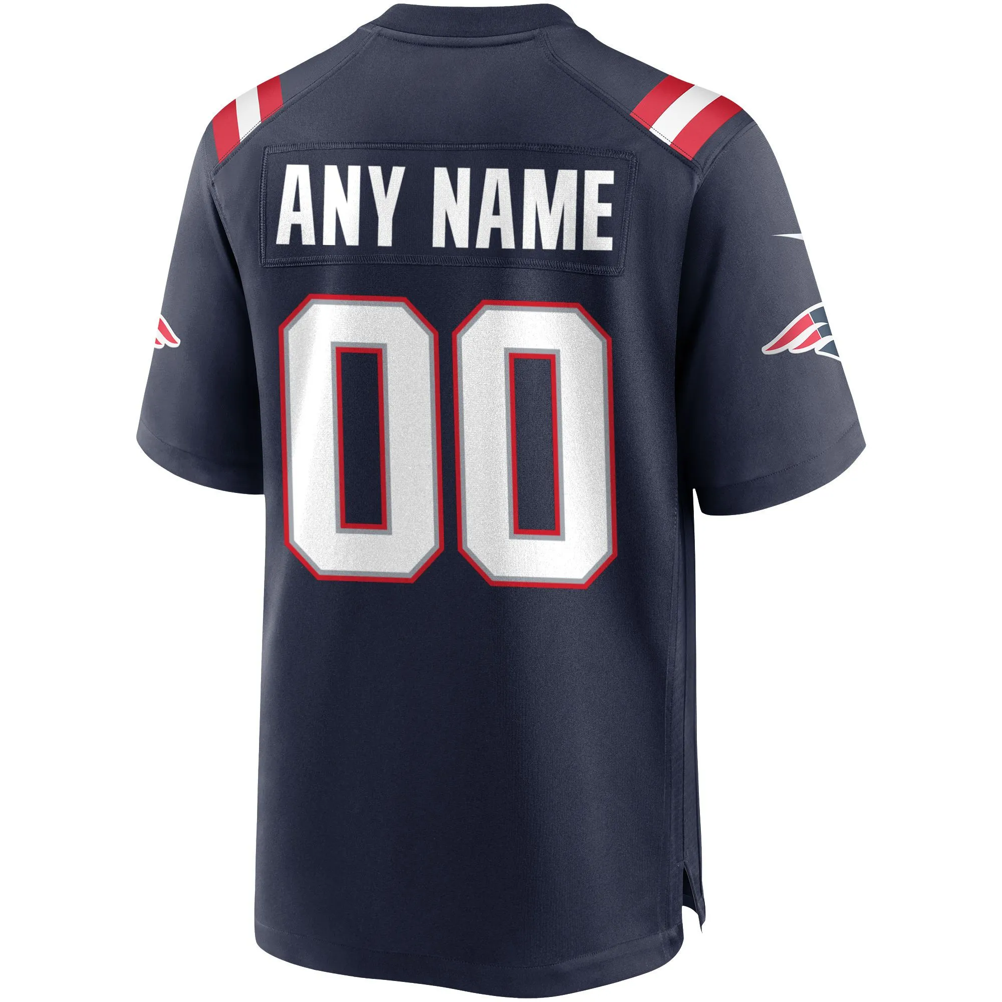 New England Patriots Custom Game Jersey - Navy