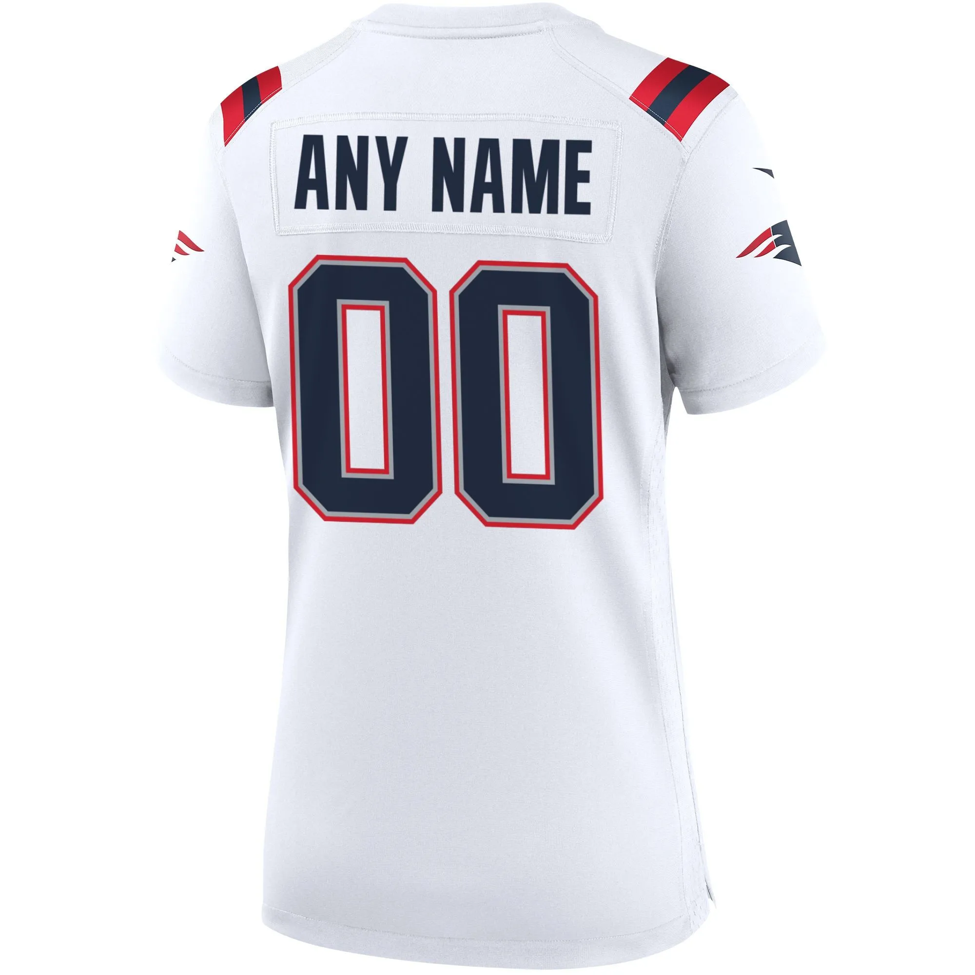 New England Patriots Women's Custom Game Jersey - White