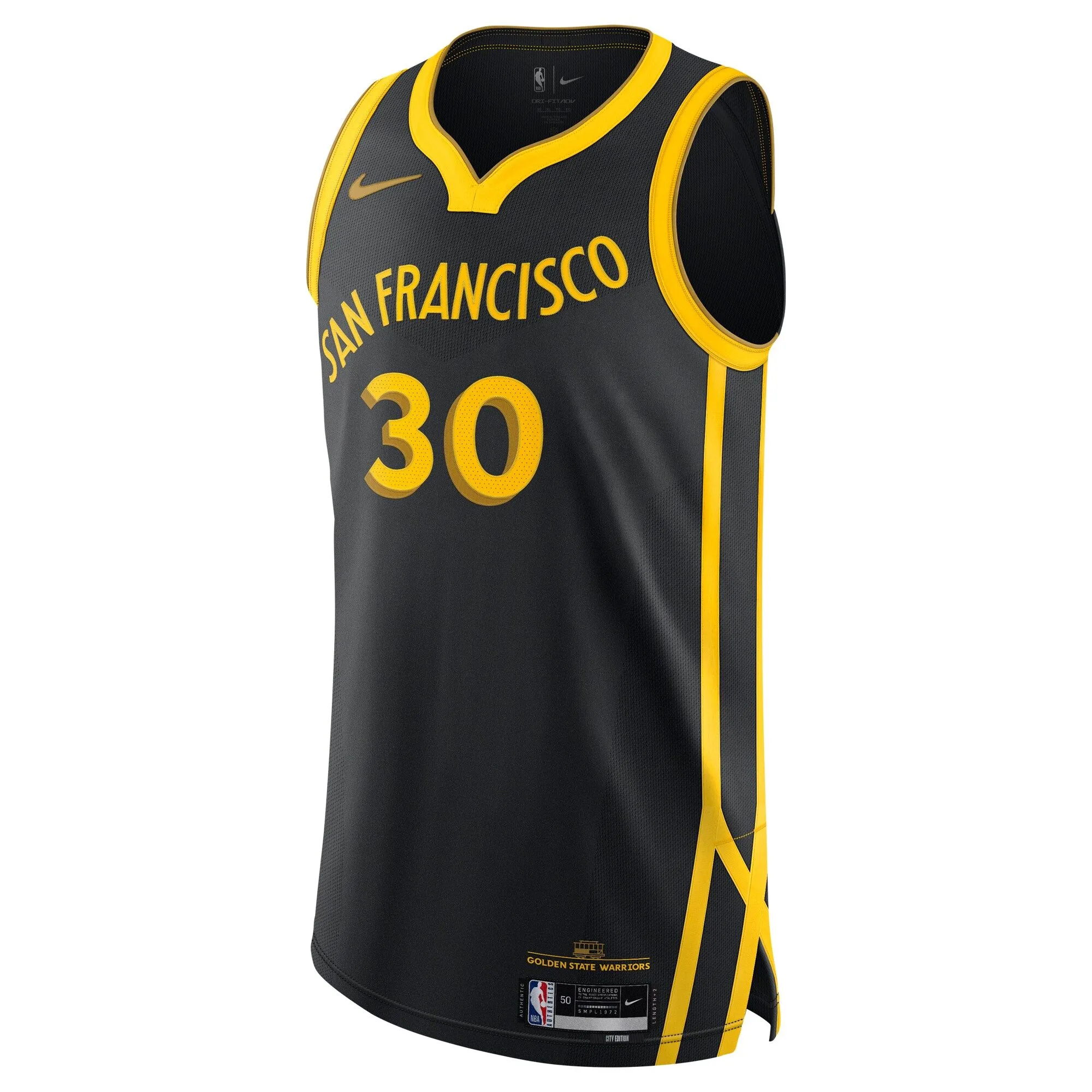 Stephen Curry Golden State Warriors   Jersey - City Edition - Black