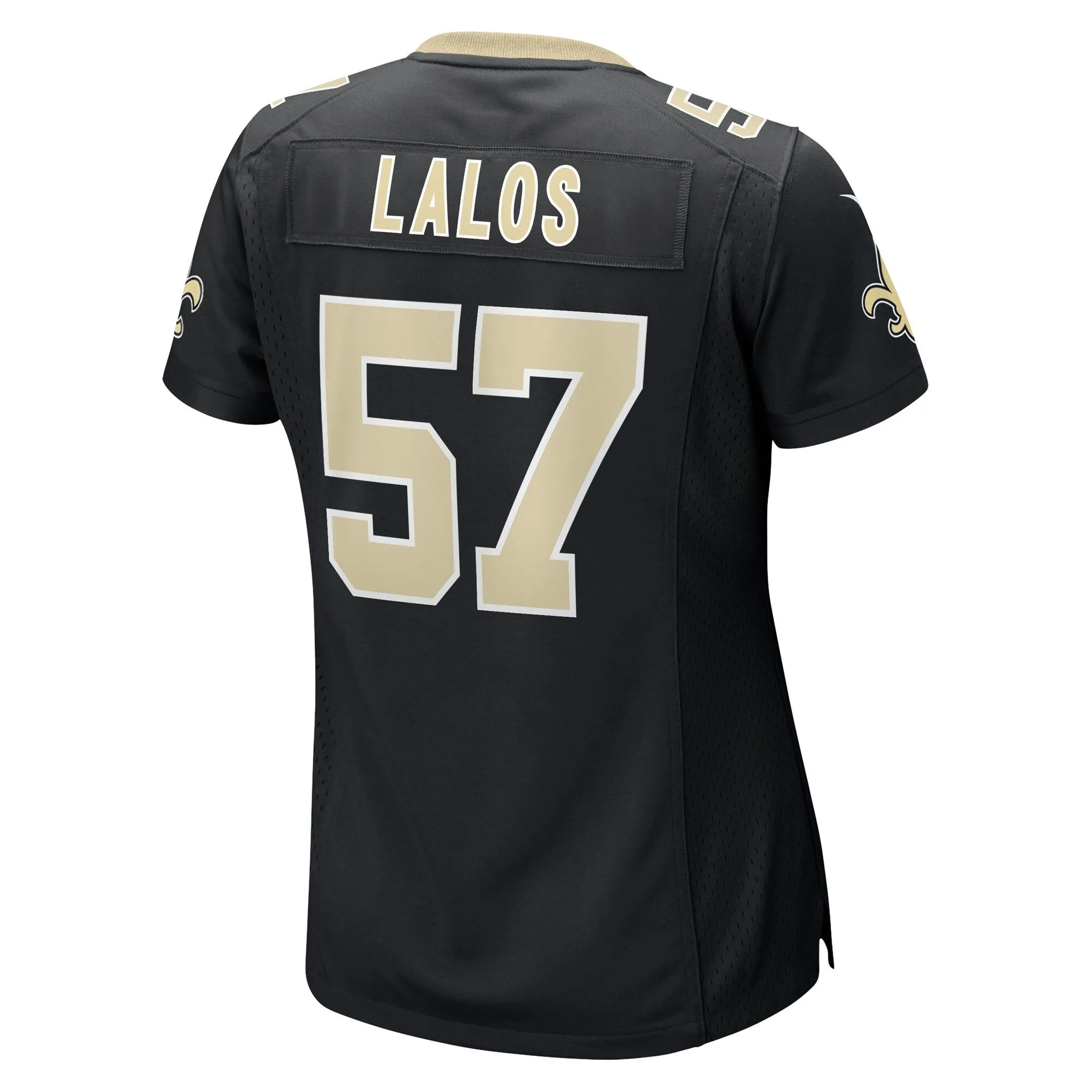 Niko Lalos New Orleans Saints  Women's Team Game Jersey -  Black