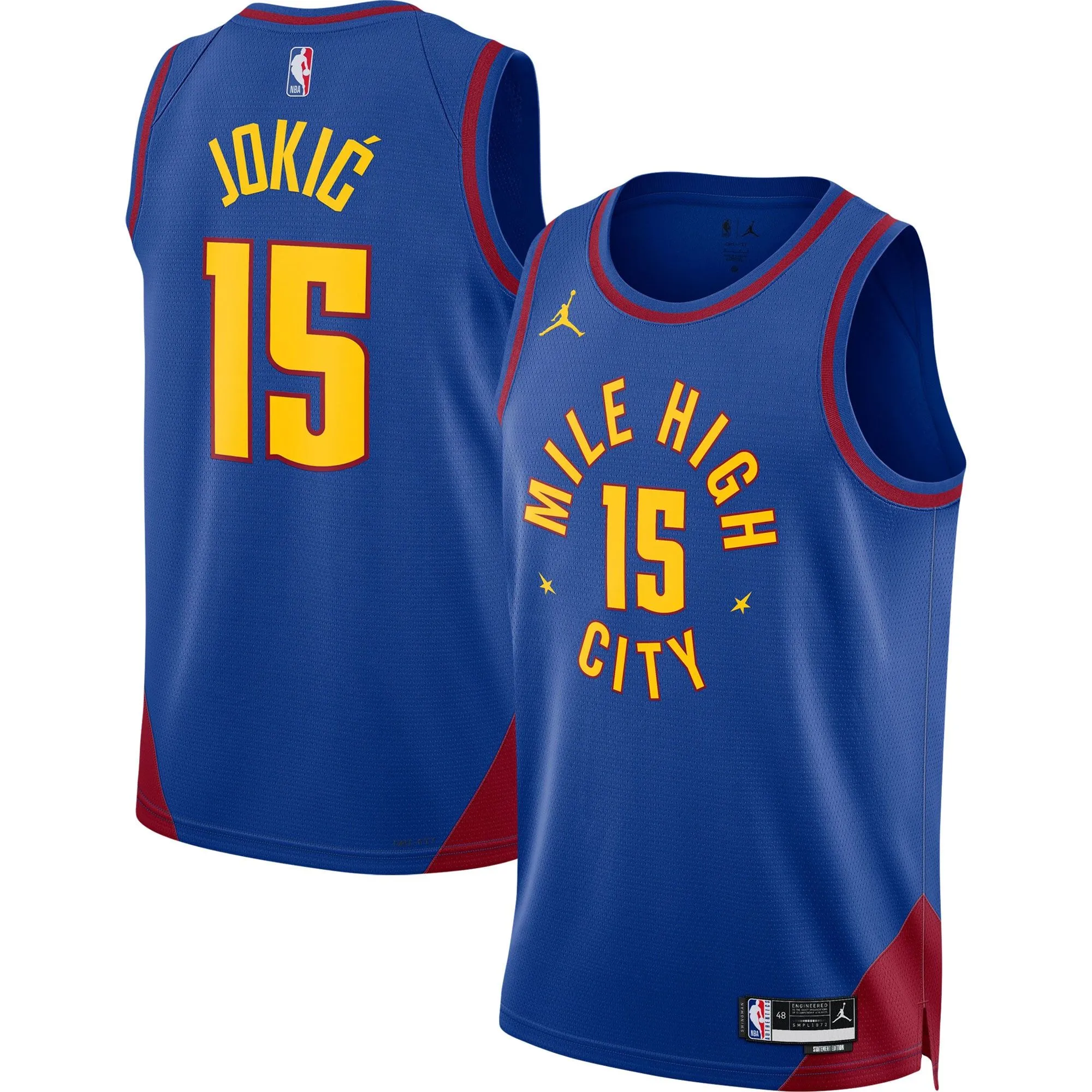 Nikola Jokic Denver Nuggets Jordan Brand Unisex Swingman Jersey - Statement Edition - Blue