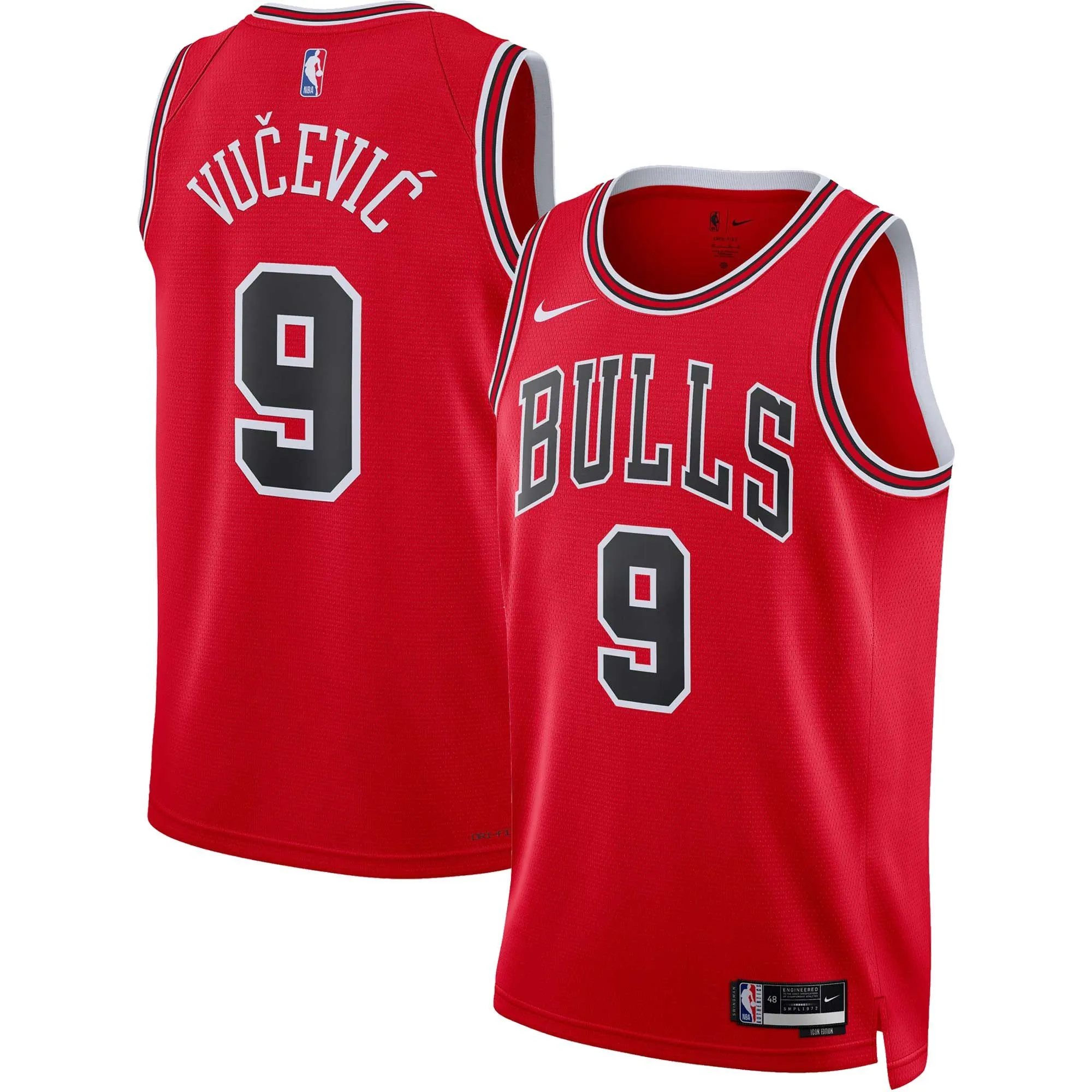 Nikola Vucevic Chicago Bulls  Unisex Swingman Jersey - Icon Edition - Red