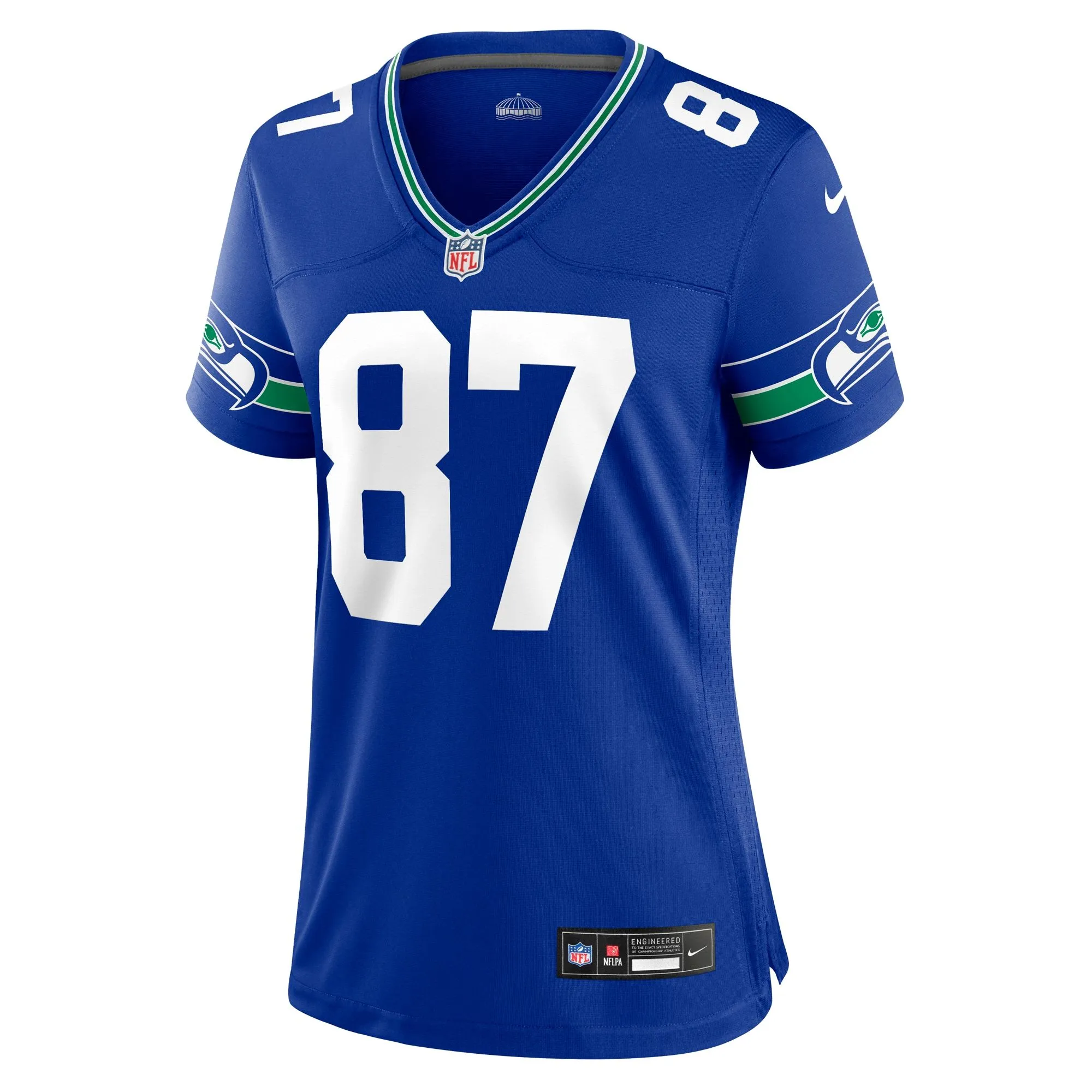 Noah Fant Seattle Seahawks  Women's Throwback Player Game Jersey - Royal