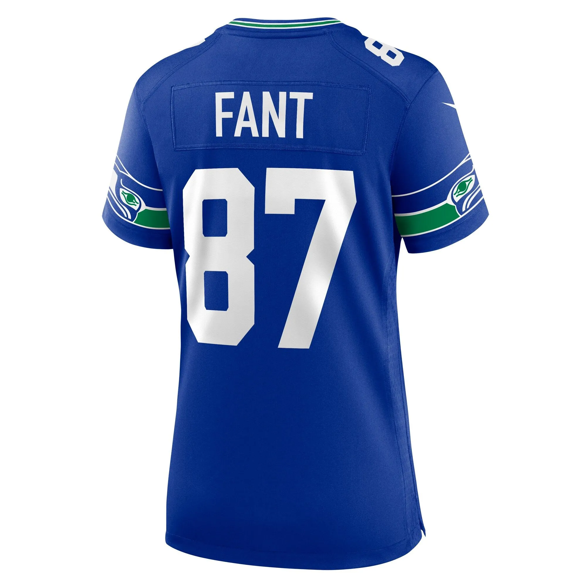 Noah Fant Seattle Seahawks  Women's Throwback Player Game Jersey - Royal