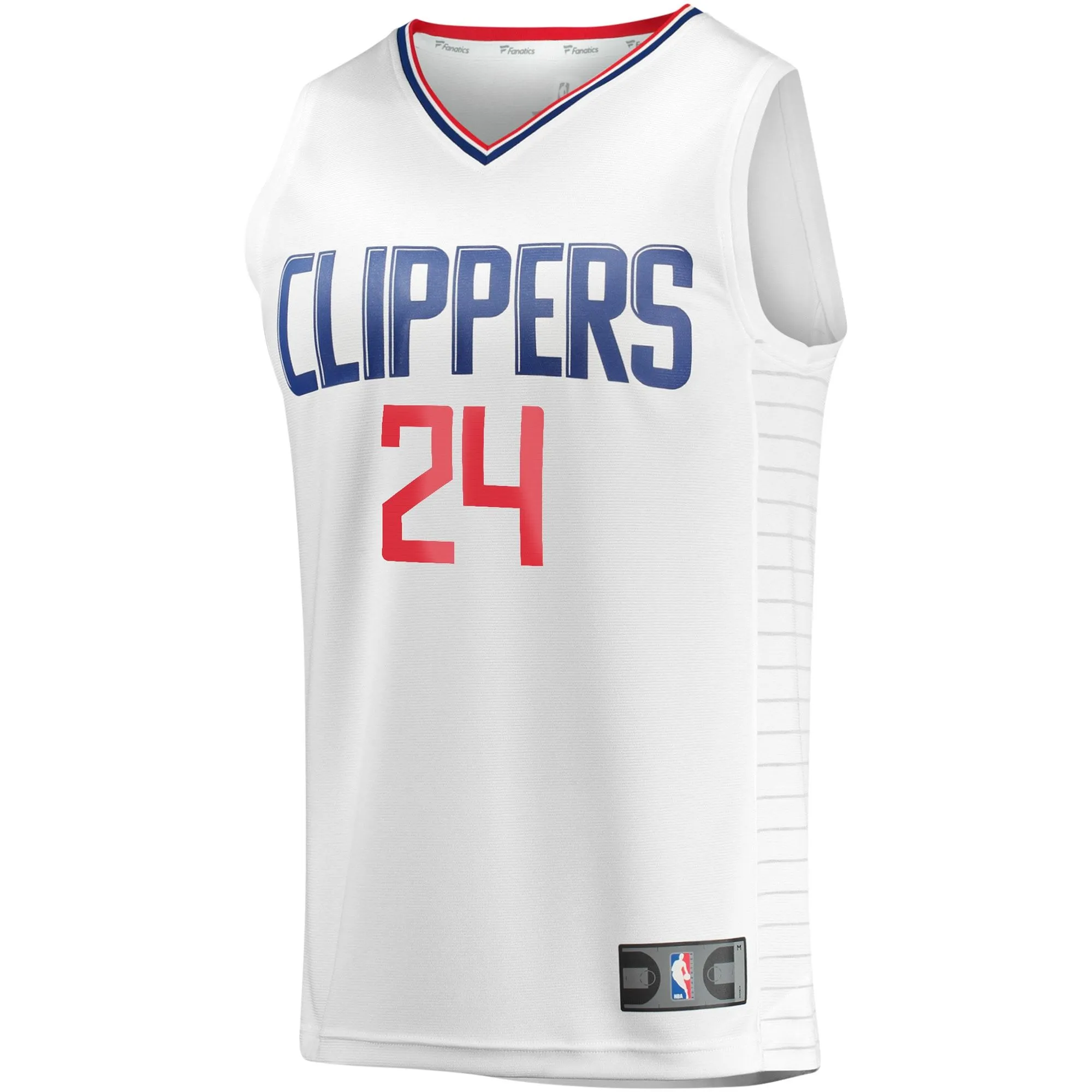 Norman Powell LA Clippers Fanatics Branded Youth Fast Break Player Jersey - Association Edition - White