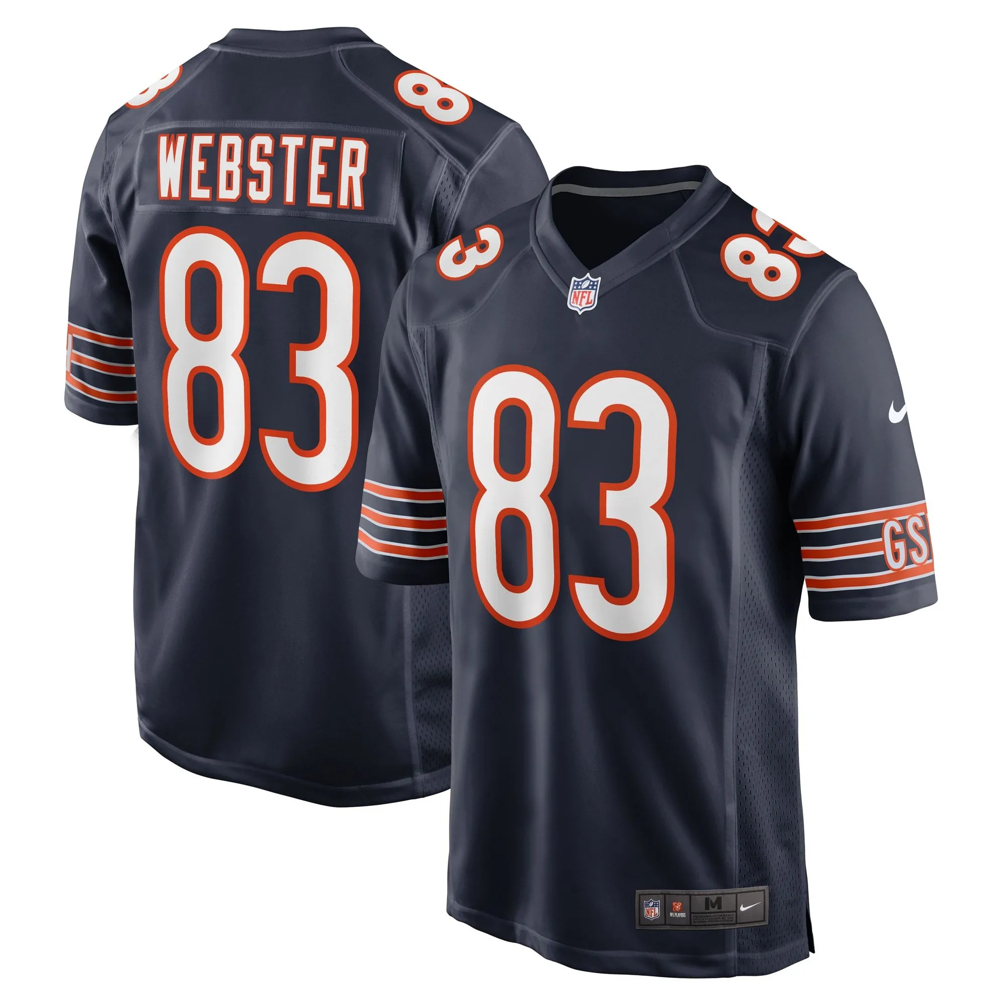 Nsimba Webster Chicago Bears  Team Game Jersey -  Navy