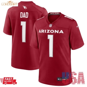 Number 1 Dad Arizona Cardinals  Game Jersey   Cardinal