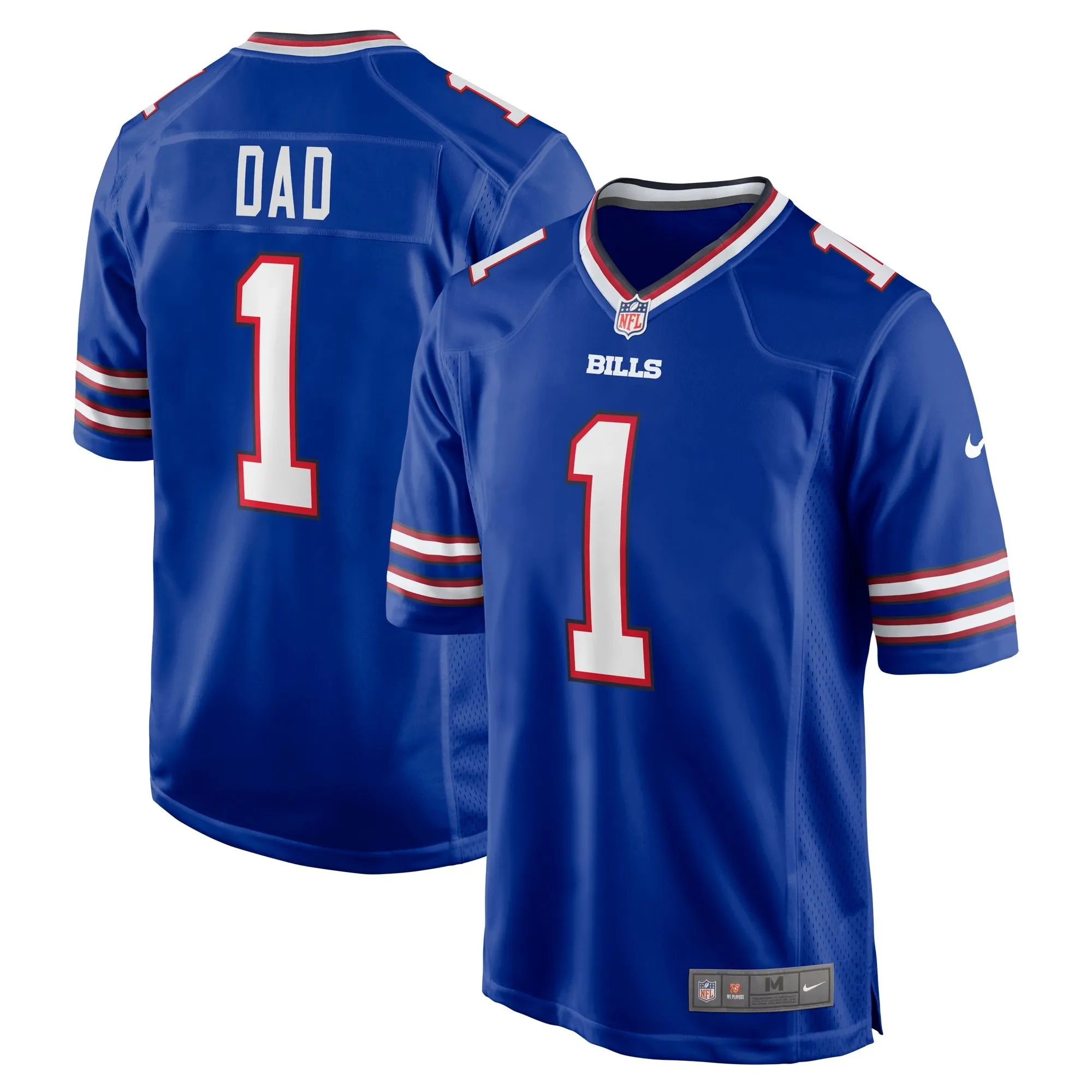 Number 1 Dad Buffalo Bills  Game Jersey - Royal