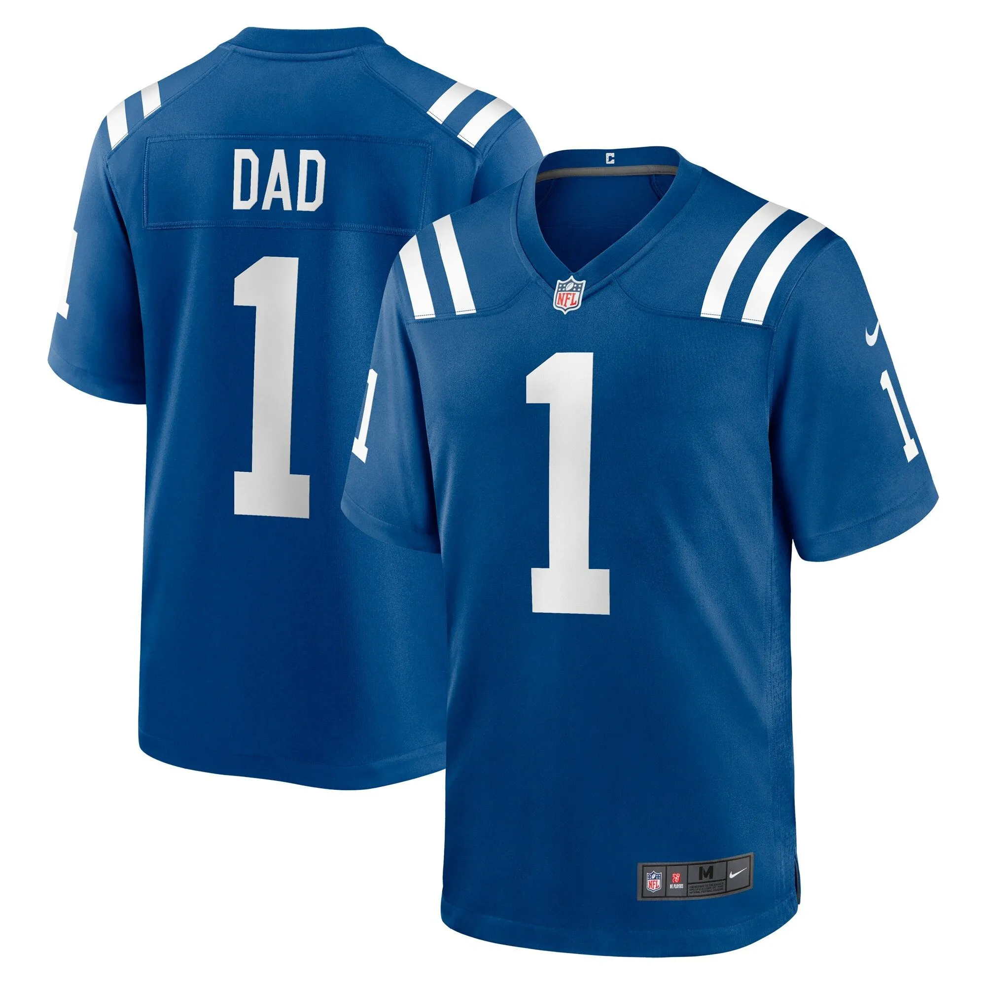 Number 1 Dad Indianapolis Colts  Game Jersey - Royal