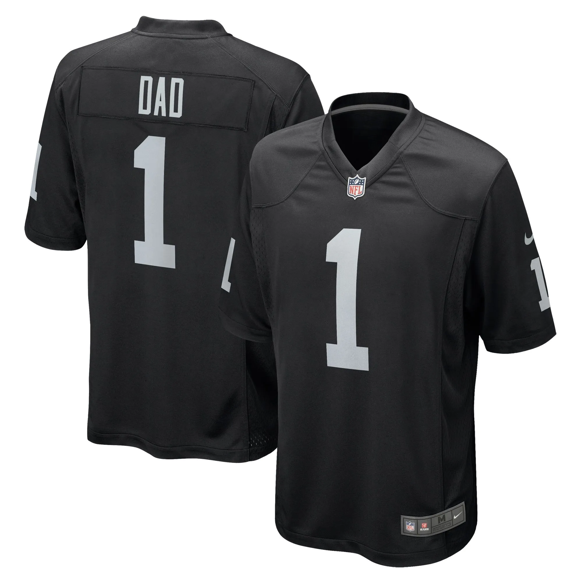 Number 1 Dad Las Vegas Raiders  Game Jersey - Black