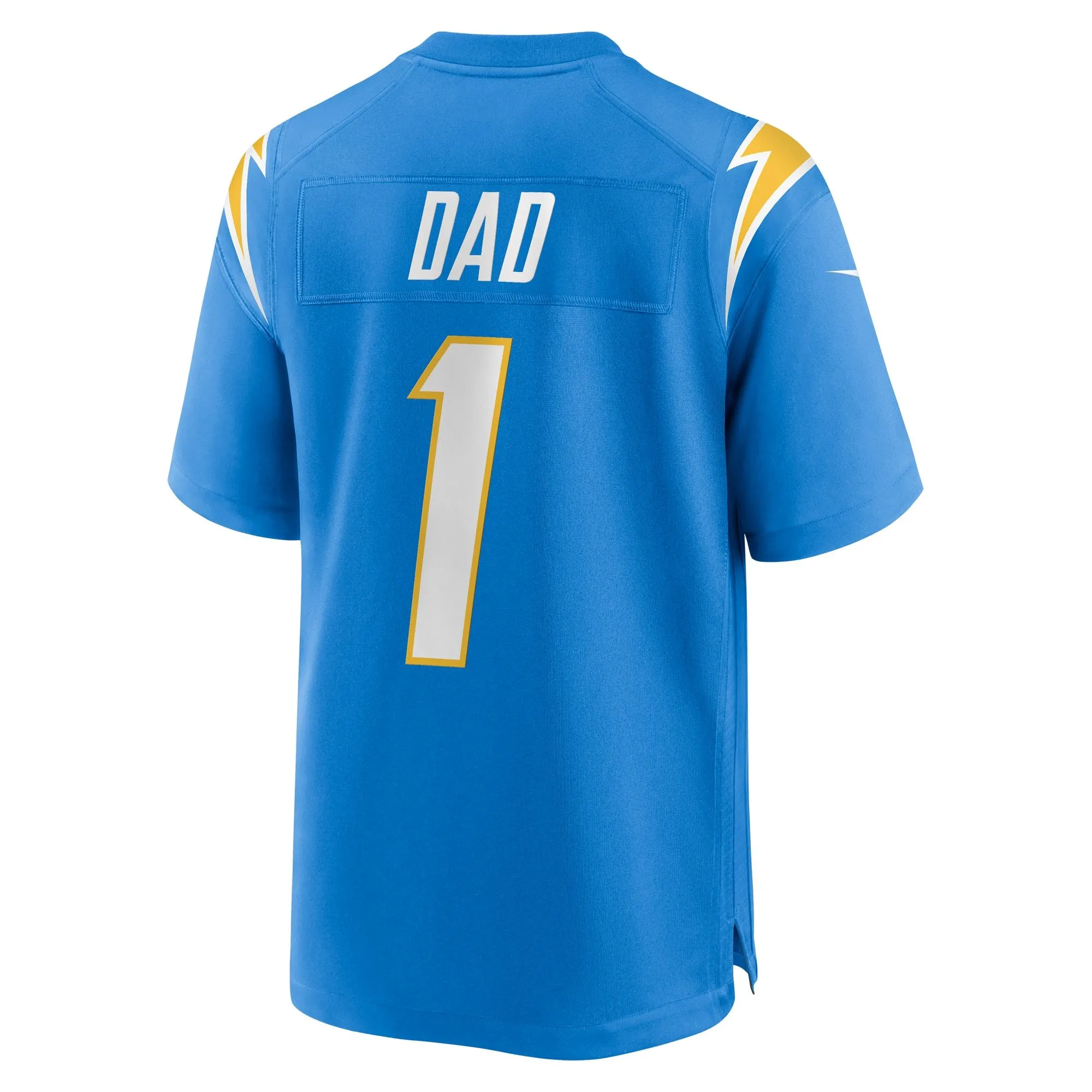 Number 1 Dad Los Angeles Chargers  Game Jersey - Powder Blue