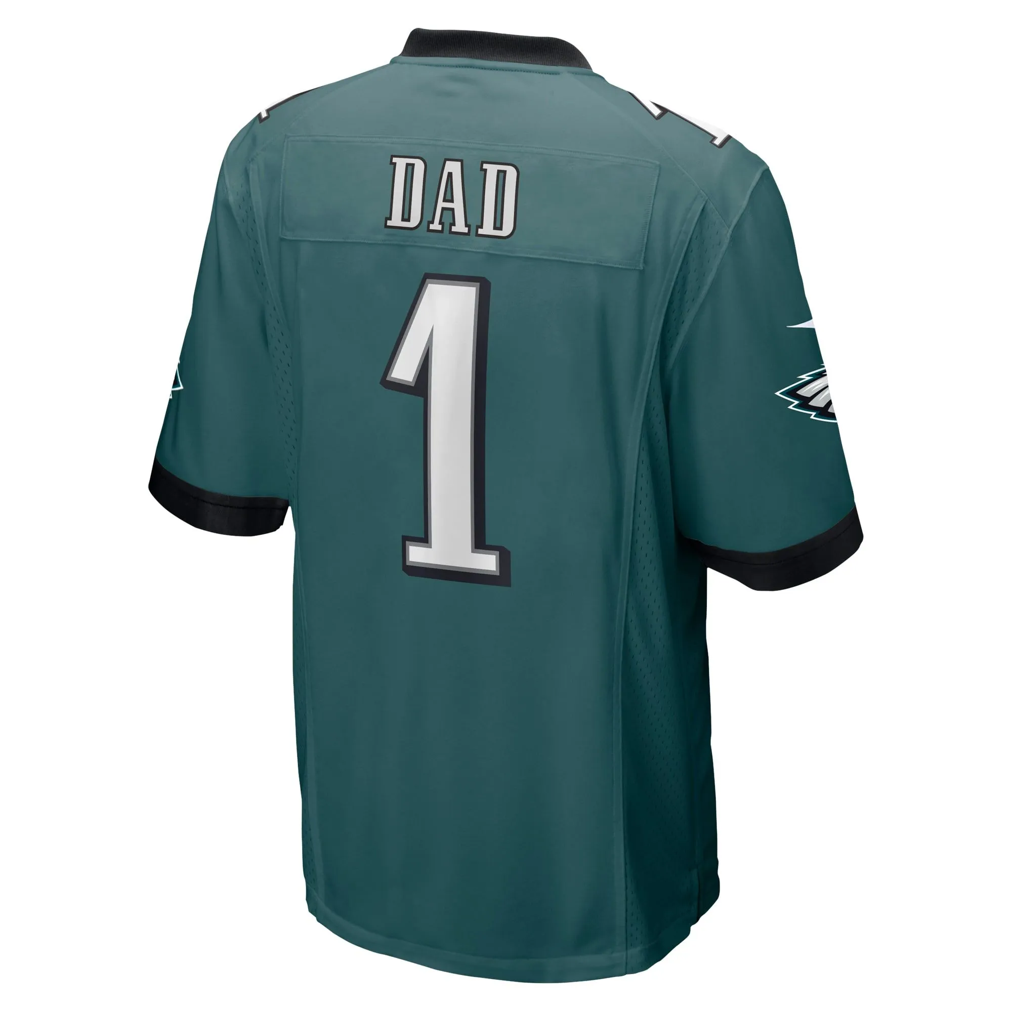 Number 1 Dad Philadelphia Eagles  Game Jersey - Midnight Green