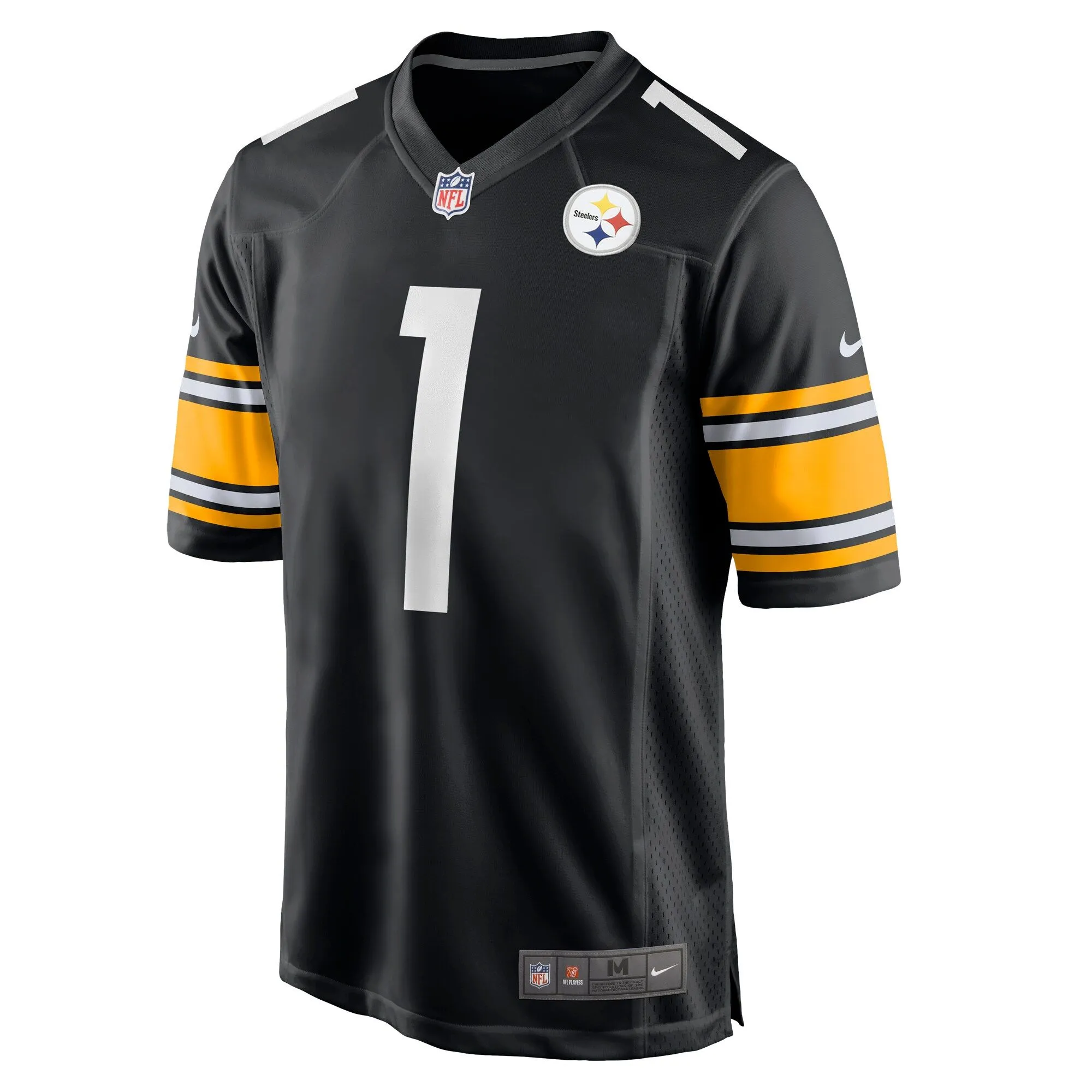 Number 1 Dad Pittsburgh Steelers  Game Jersey - Black