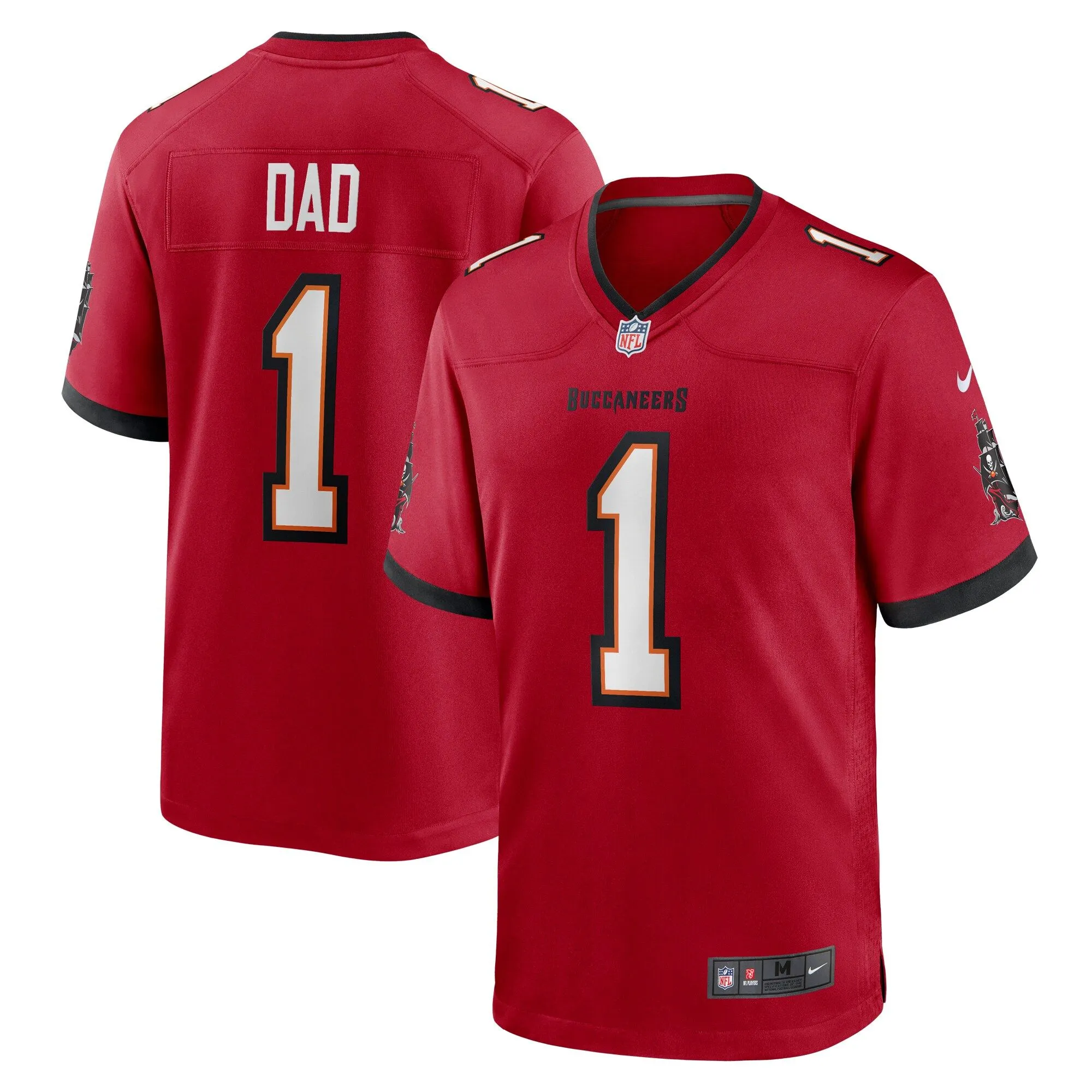 Number 1 Dad Tampa Bay Buccaneers  Game Jersey - Red