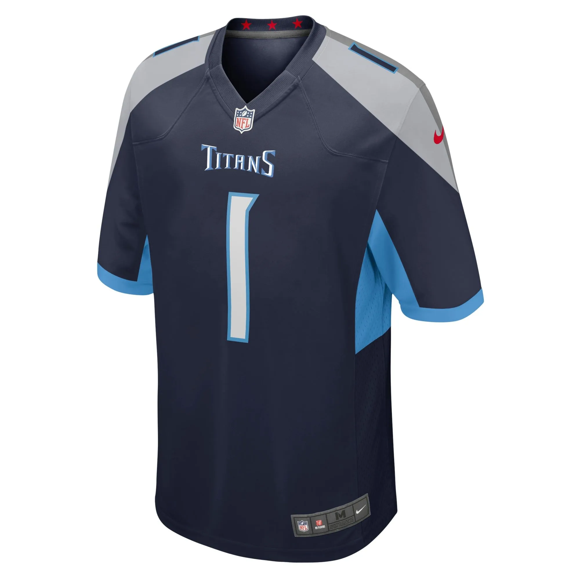 Number 1 Dad Tennessee Titans  Game Jersey - Navy