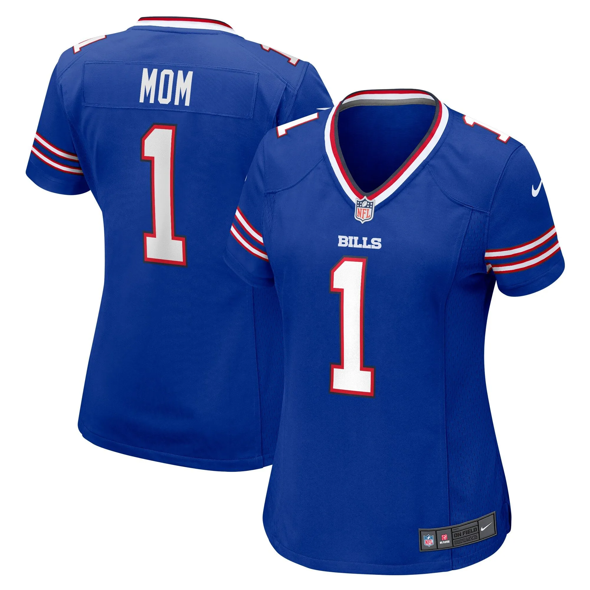 Number 1 Mom Buffalo Bills  Women's Game Jersey - Royal