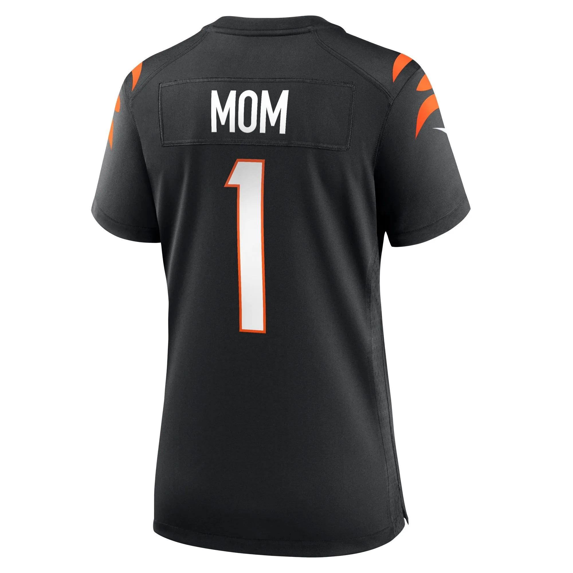 Number 1 Mom Cincinnati Bengals  Women's Game Jersey - Black