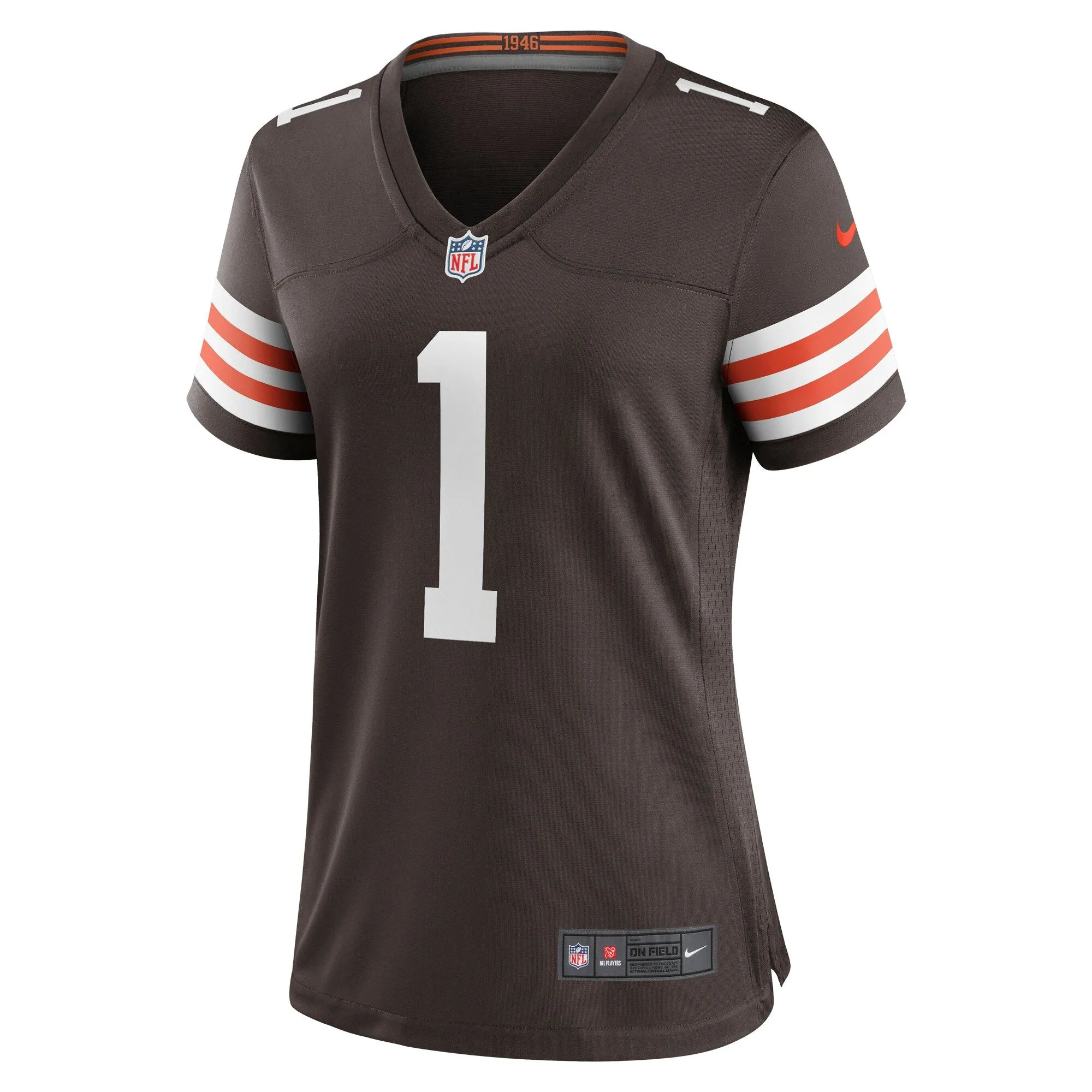 Number 1 Mom Cleveland Browns  Women's Game Jersey - Brown