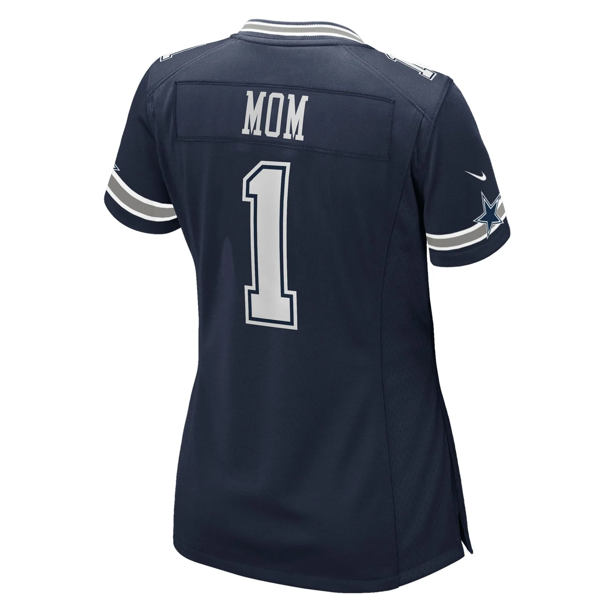 Number 1 Mom Dallas Cowboys  Women's Game Jersey - Navy