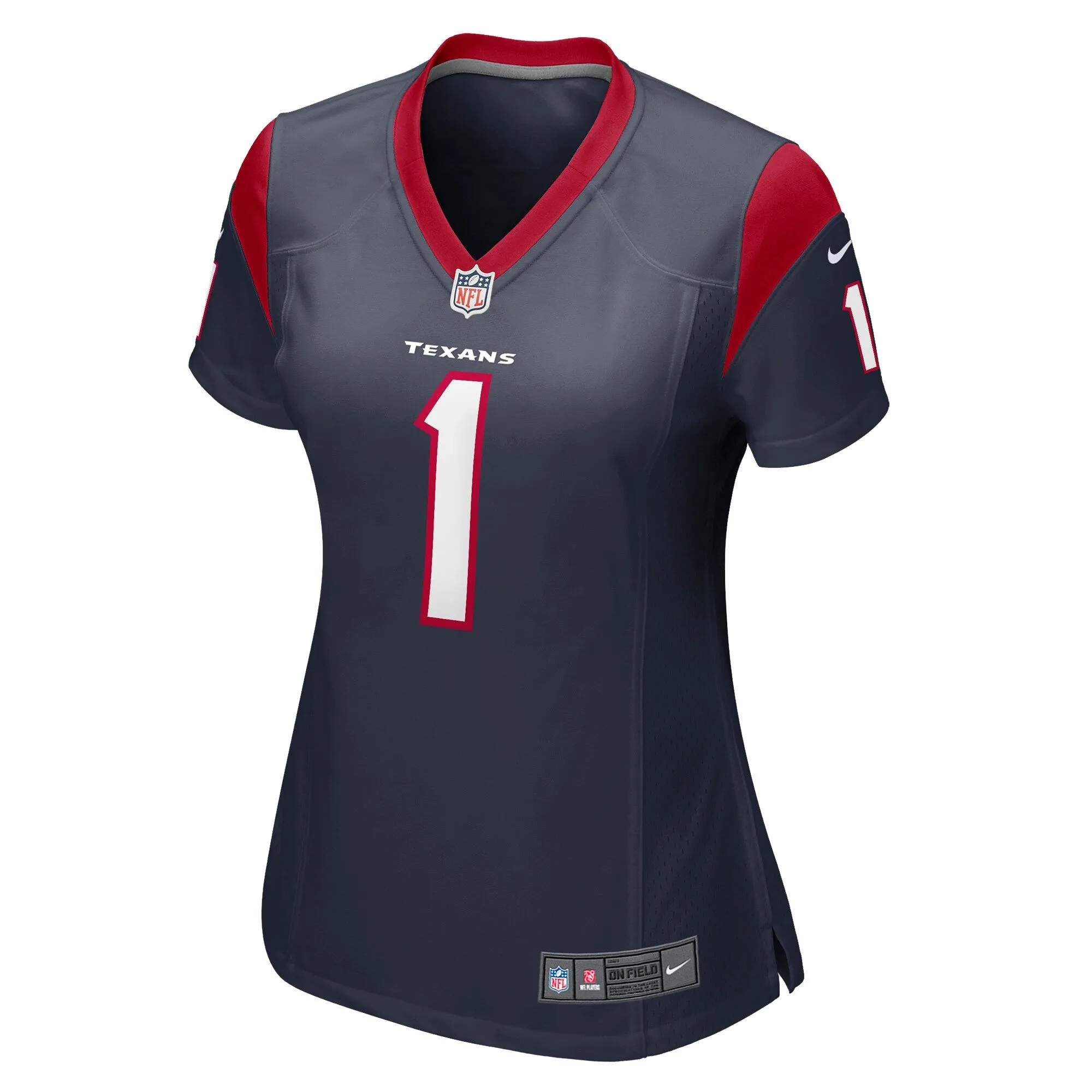 Number 1 Mom Houston Texans  Women's Game Jersey - Navy