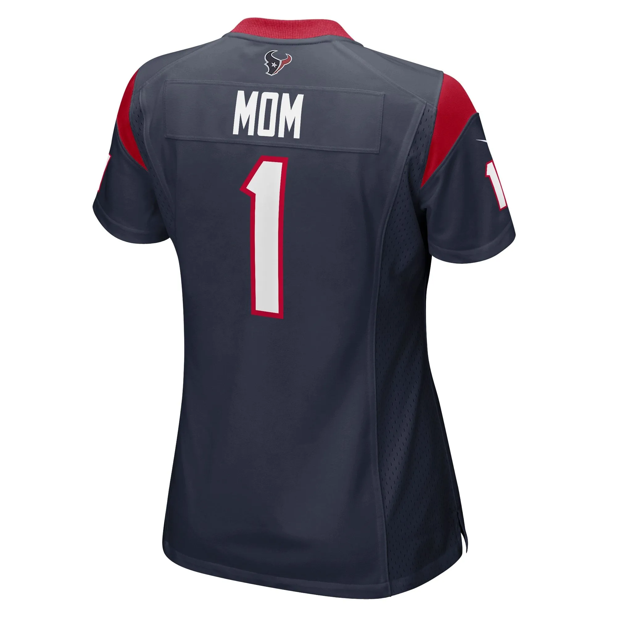 Number 1 Mom Houston Texans  Women's Game Jersey - Navy