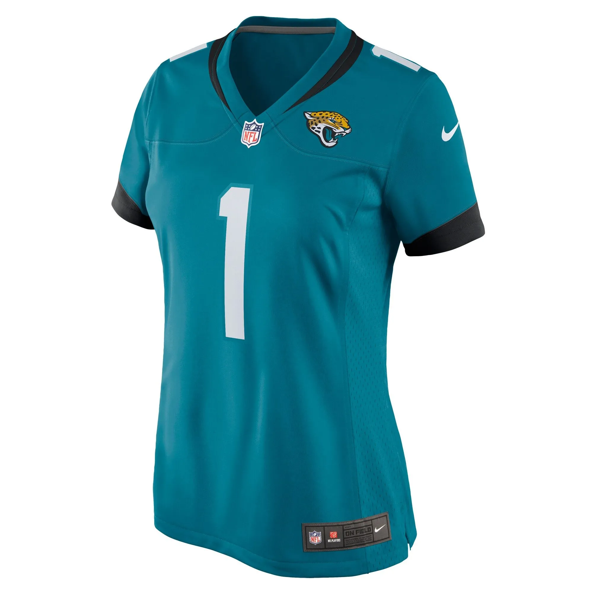 Number 1 Mom Jacksonville Jaguars  Women's Game Jersey - Teal