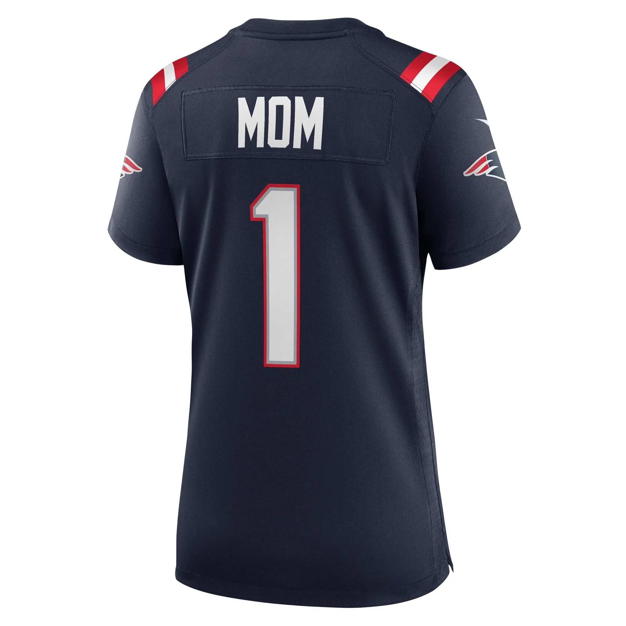 Number 1 Mom New England Patriots  Women's Game Jersey - Navy