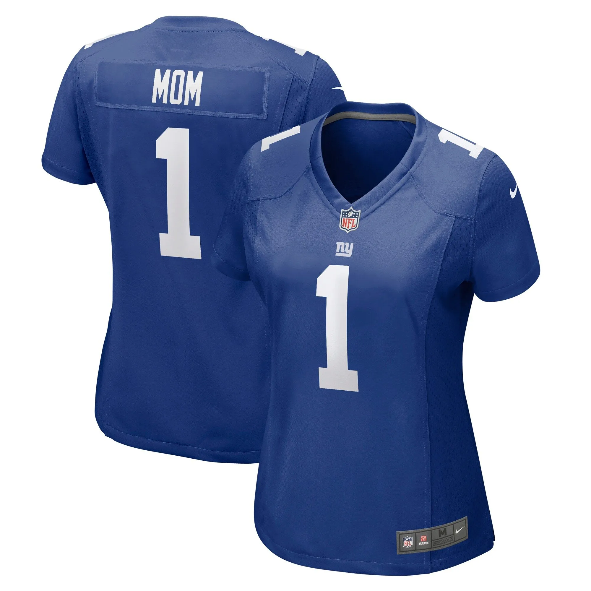 Number 1 Mom New York Giants  Women's Game Jersey - Royal