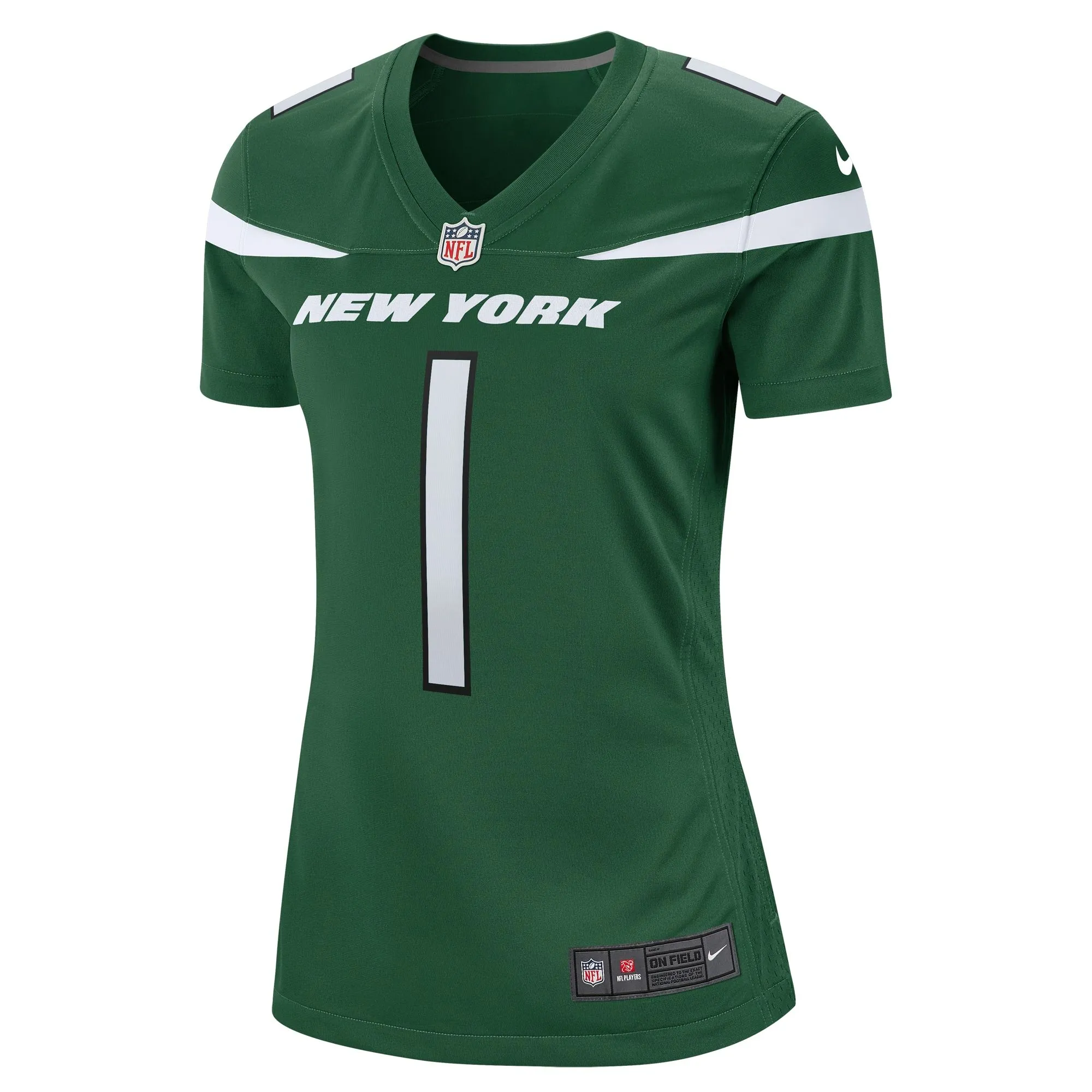 Number 1 Mom New York Jets  Women's Game Jersey - Gotham Green